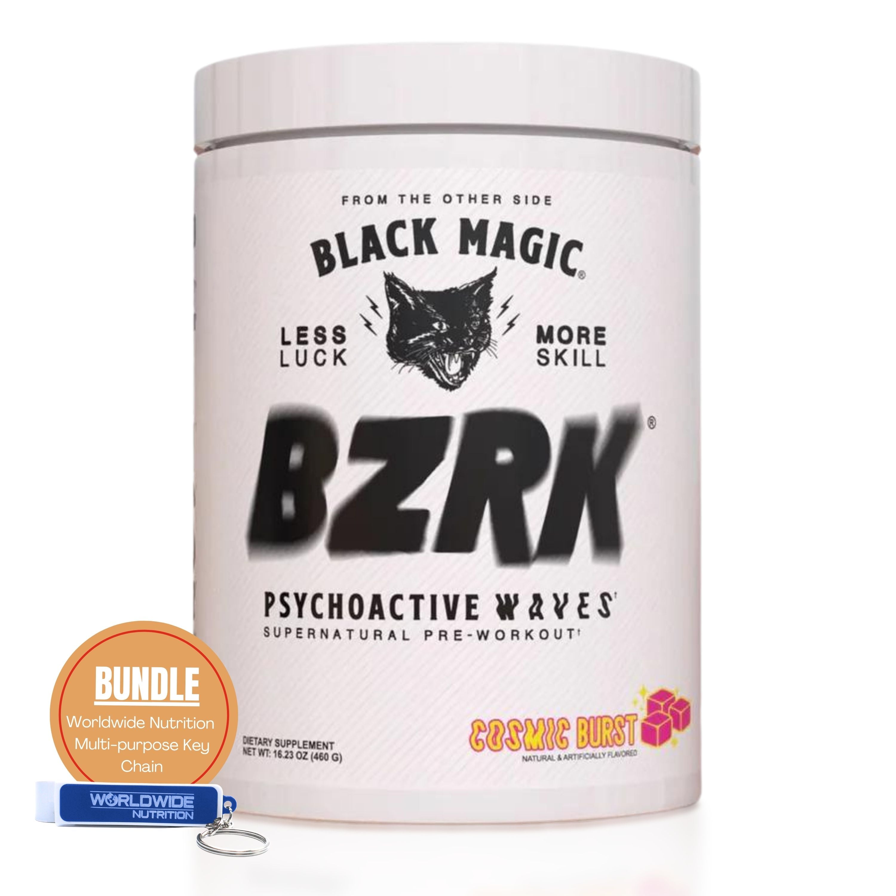 Black Magic Supply BZRK Psychoactive Waves Pre-Workout Powder - Cosmic Burst - 16.23oz (460g) - Pack of 1