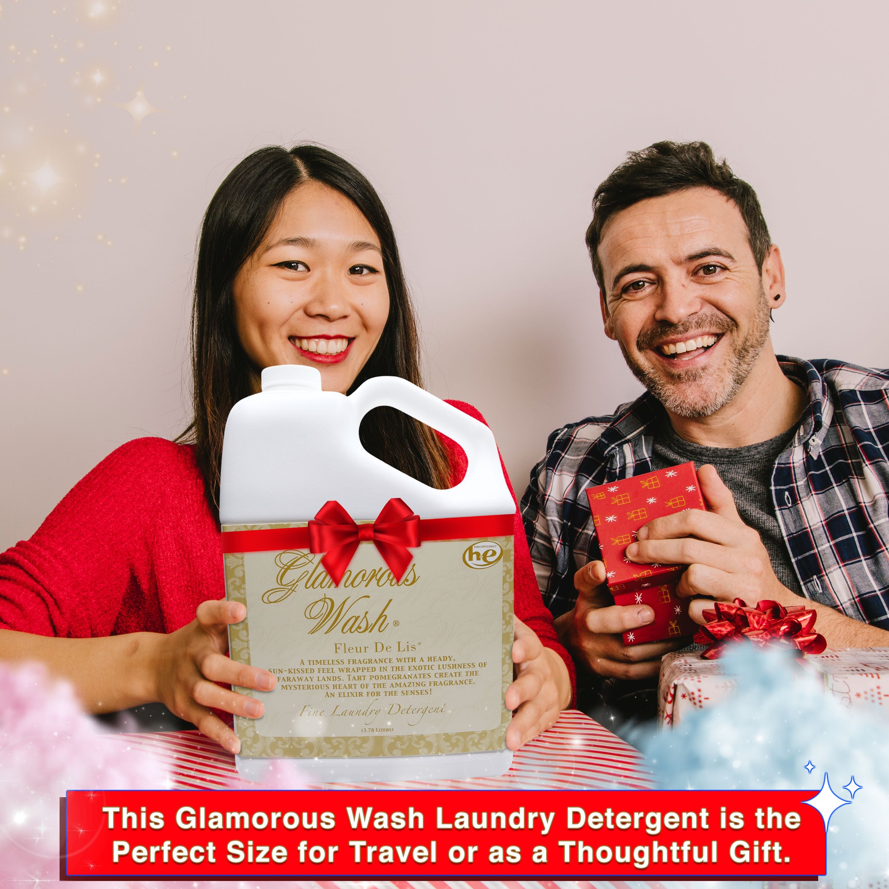 Tyler Candle Company Glamorous Wash Fleur De Lis Scent Fine Laundry Liquid Detergent, 128 oz 3.78L - Gentle on Delicate, Specialty and Fine Fabrics - 1 Container