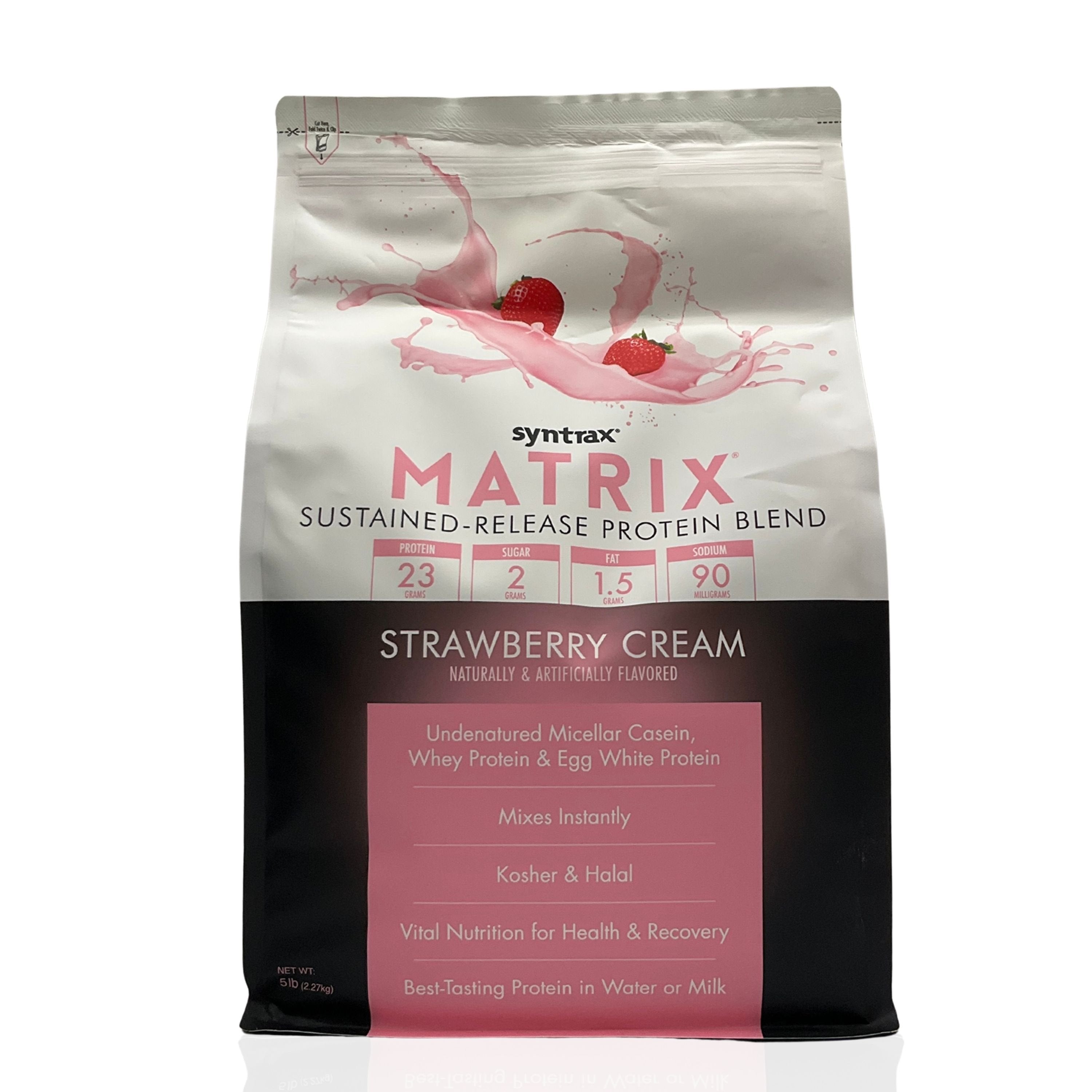 Syntrax Matrix Sustained-Release Protein Powder Blend - Kosher & Halal - Muscle Support - 5 lb - Pack of 1