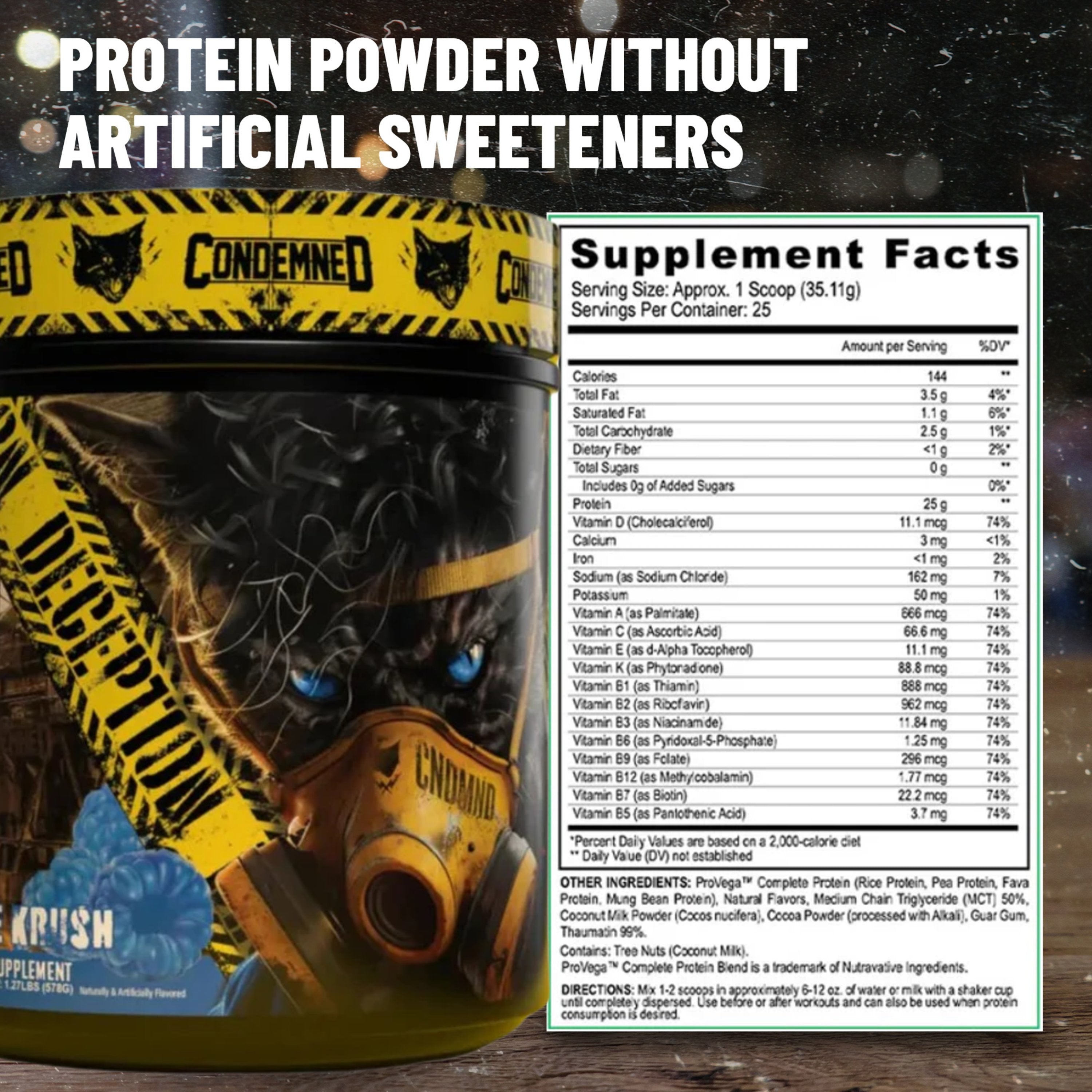 Black Magic Supply X Condemned Labs Deception Pre-Workout - High-Stim Energy, Focus, Endurance, and Muscle Pumps - Blue Krush Flavor - 578g, 40 Servings - Pack of 1