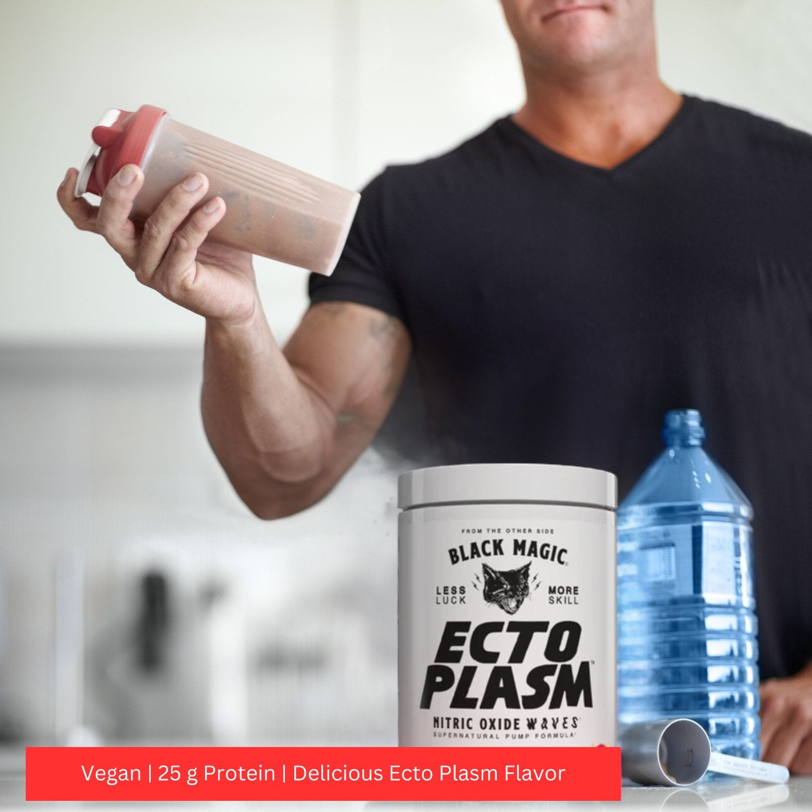 Black Magic Supply Ecto Plasm Nitric Oxide Waves Supernatural Pump Formula - Non-Stimulant Pump Igniter - Cosmic Burst Flavor - 487.5g - Pack of 1