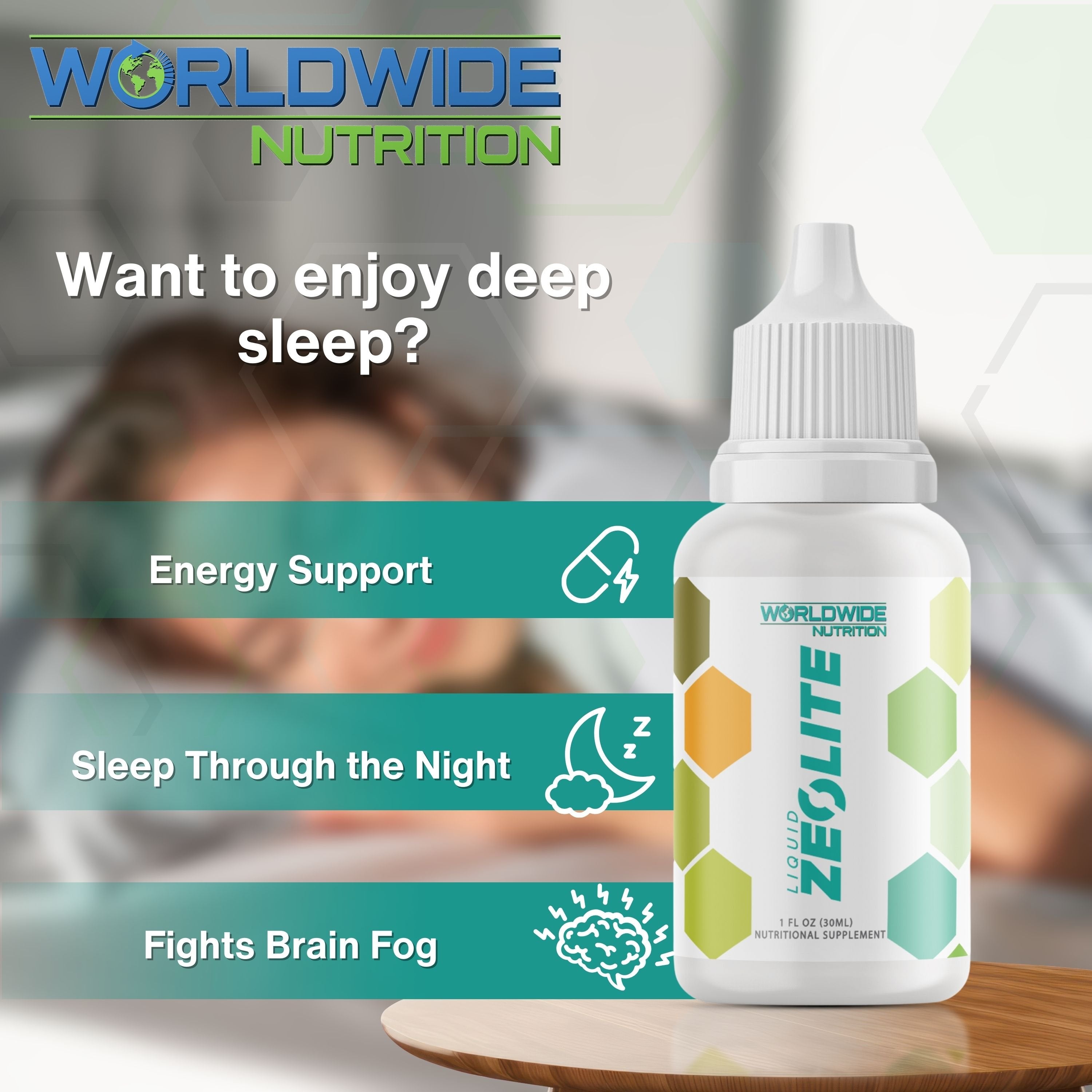 Worldwide Nutrition Liquid Zeolite Drops - Detox and Cleanse Your Immune System - 1 fl oz