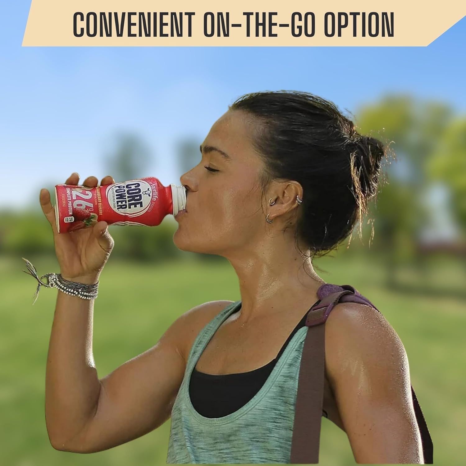 Fairlife Core Power 26g High Protein Milkshake in 3 Flavors (Strawberry Banana /Vanilla / Chocolate) - 12 Pack of 14oz - with Multi-Purpose Key Chain