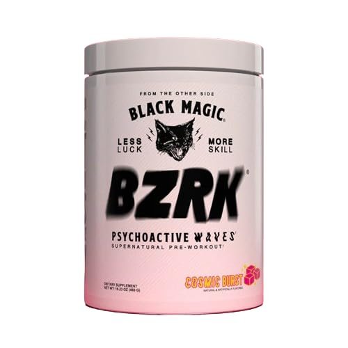 Black Magic Supply BZRK Psychoactive Waves Pre-Workout Powder - Cosmic Burst - 16.23oz (460g) - Pack of 1