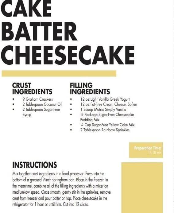 Syntrax Matrix - Sustained-Release Protein Blend Powder - Kosher & Halal - Simply Vanilla (2lb Bag)