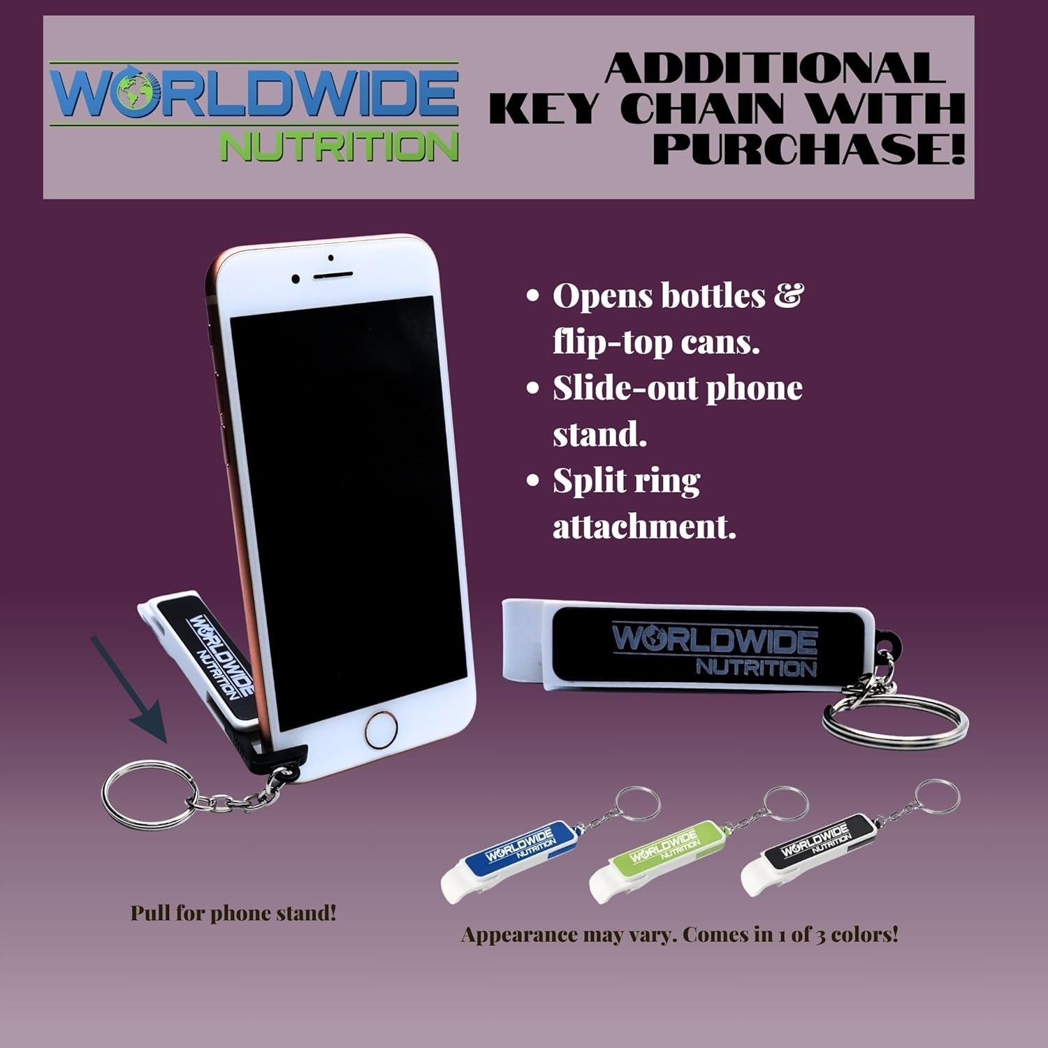 Wild Grape Syntrax Nectar Native Whey Protein Isolate (2lb Bag) Natural Vanilla - Muscle Support - with Multi-Purpose Keychain