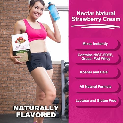 Syntrax Native Whey Protein Isolate - Kosher & Halal, Lactose & Gluten Free - Natural Strawberry Cream Flavor - 2 Pounds - with Keychain