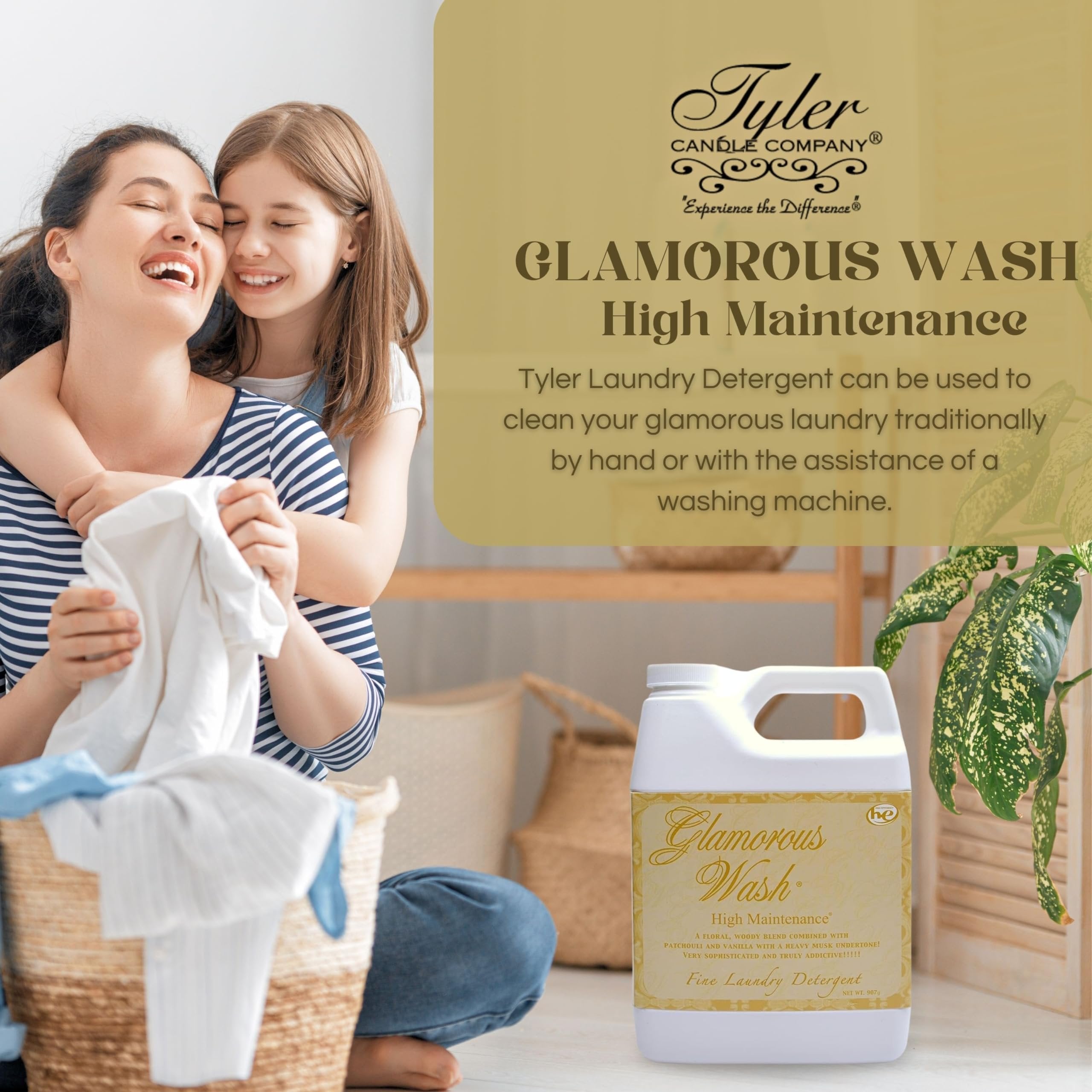 Worldwide Nutrition Bundle: Tyler Glamorous Wash Diva Laundry Liquid Detergent - Hand and Machine Washable Diva Laundry Detergent - 112g (4 Oz) Diva Detergent and Multi-Purpose Key Chain