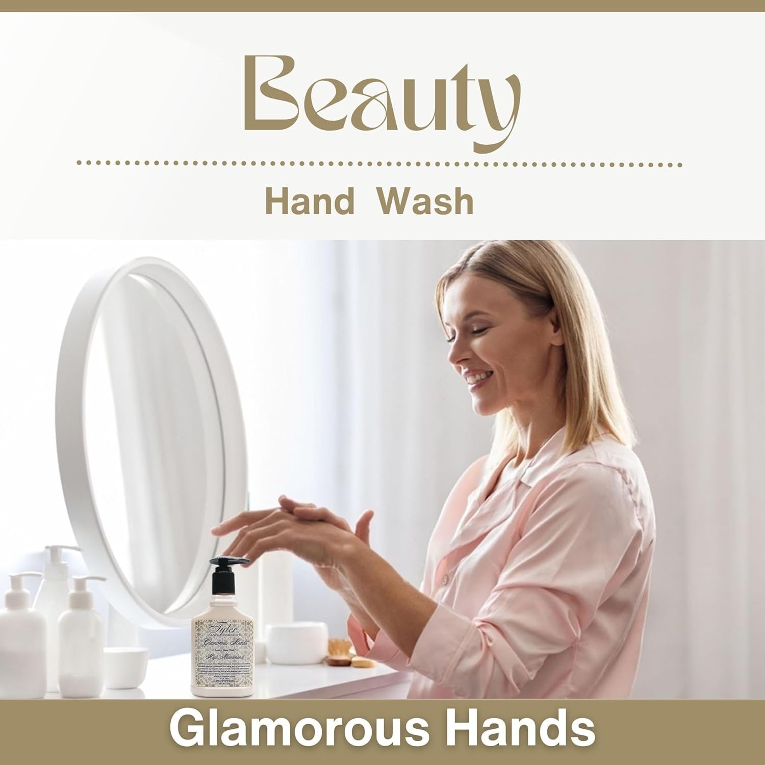 Tyler Candle Company Glamorous Luxury Scented Hand Wash - High Maintenance - 1 Pack of 8 oz - with Multi-Purpose Key Chain