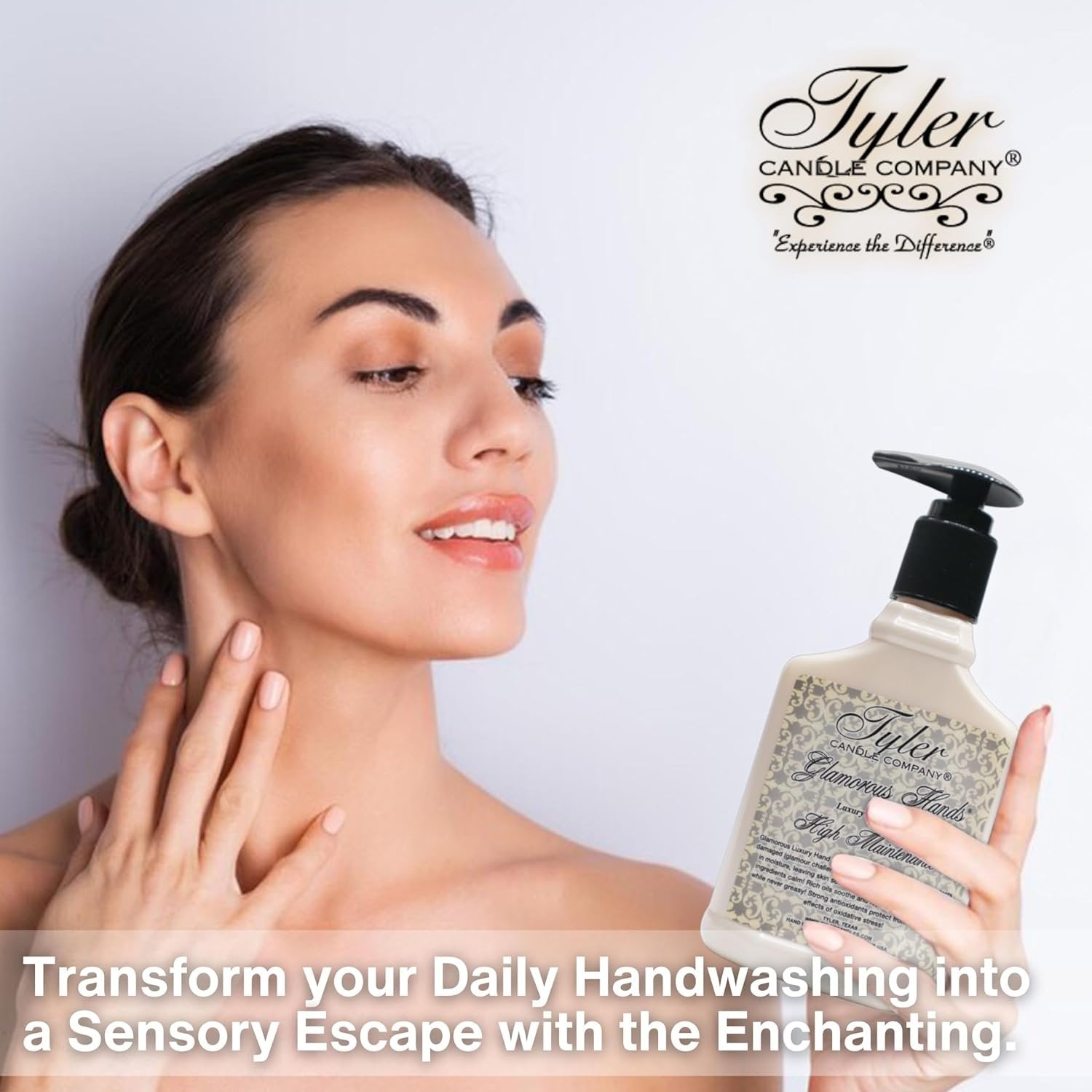 Tyler Candle Company Glamorous Luxury Scented Hand Wash - High Maintenance - 1 Pack of 8 oz - with Multi-Purpose Key Chain