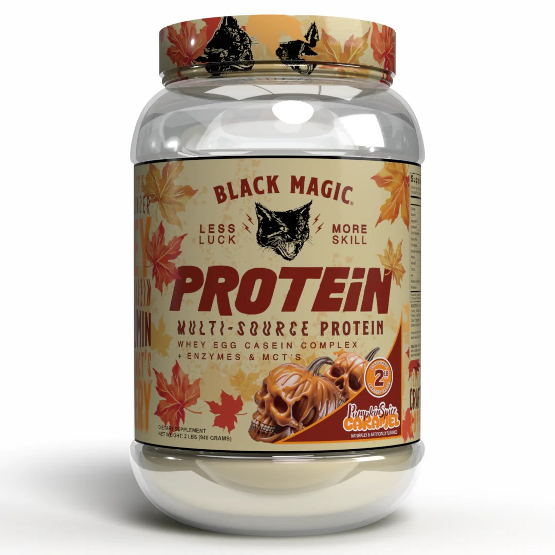 Black Magic Multi-Source Protein Powder – Whey Isolate, Egg Whites, Casein, MCTs – Muscle Growth & Recovery – High-Absorption Blend for Athletes