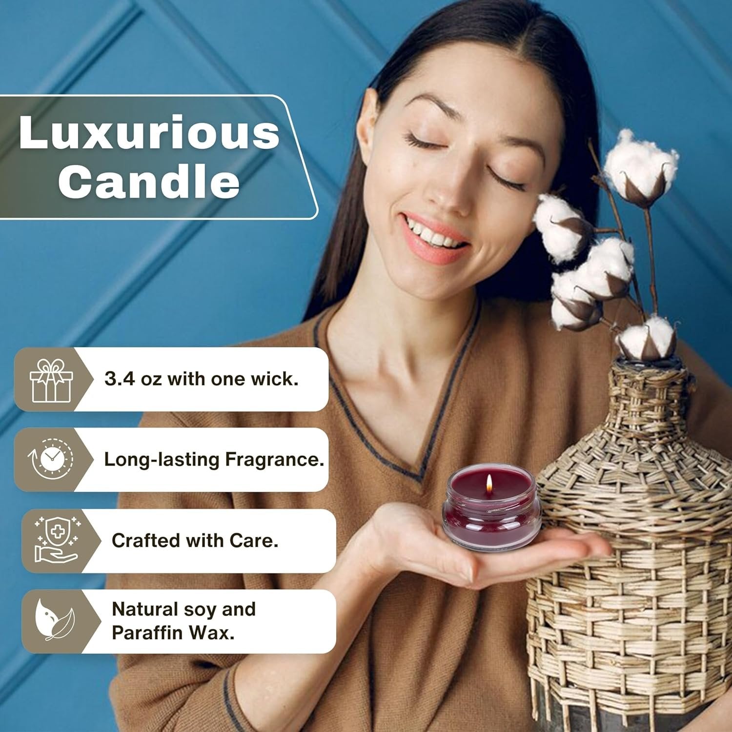 Tyler Candle Company Queen for a Day Scented Candles - Gift Collection - 3 Relaxing Soy Wax Candle Jar 3.4 oz Each and Multi-Purpose Key Chain