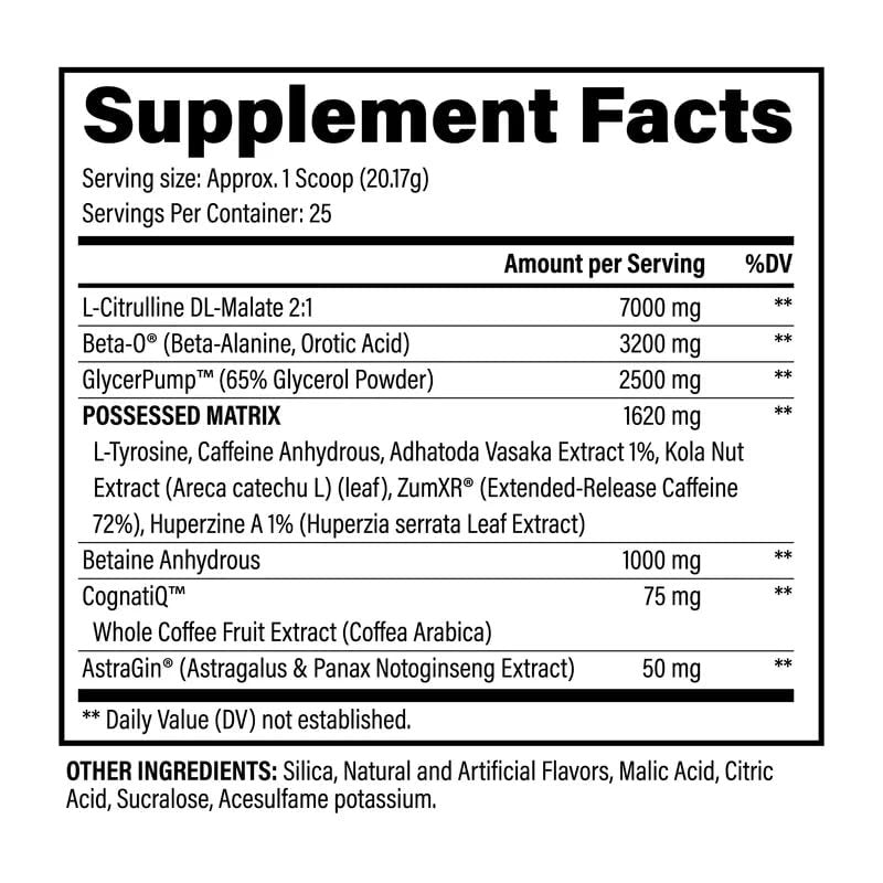 Black Magic Supply BZRK Psychoactive Waves Pre-Workout Powder - Cosmic Burst - 16.23oz (460g) - Pack of 1