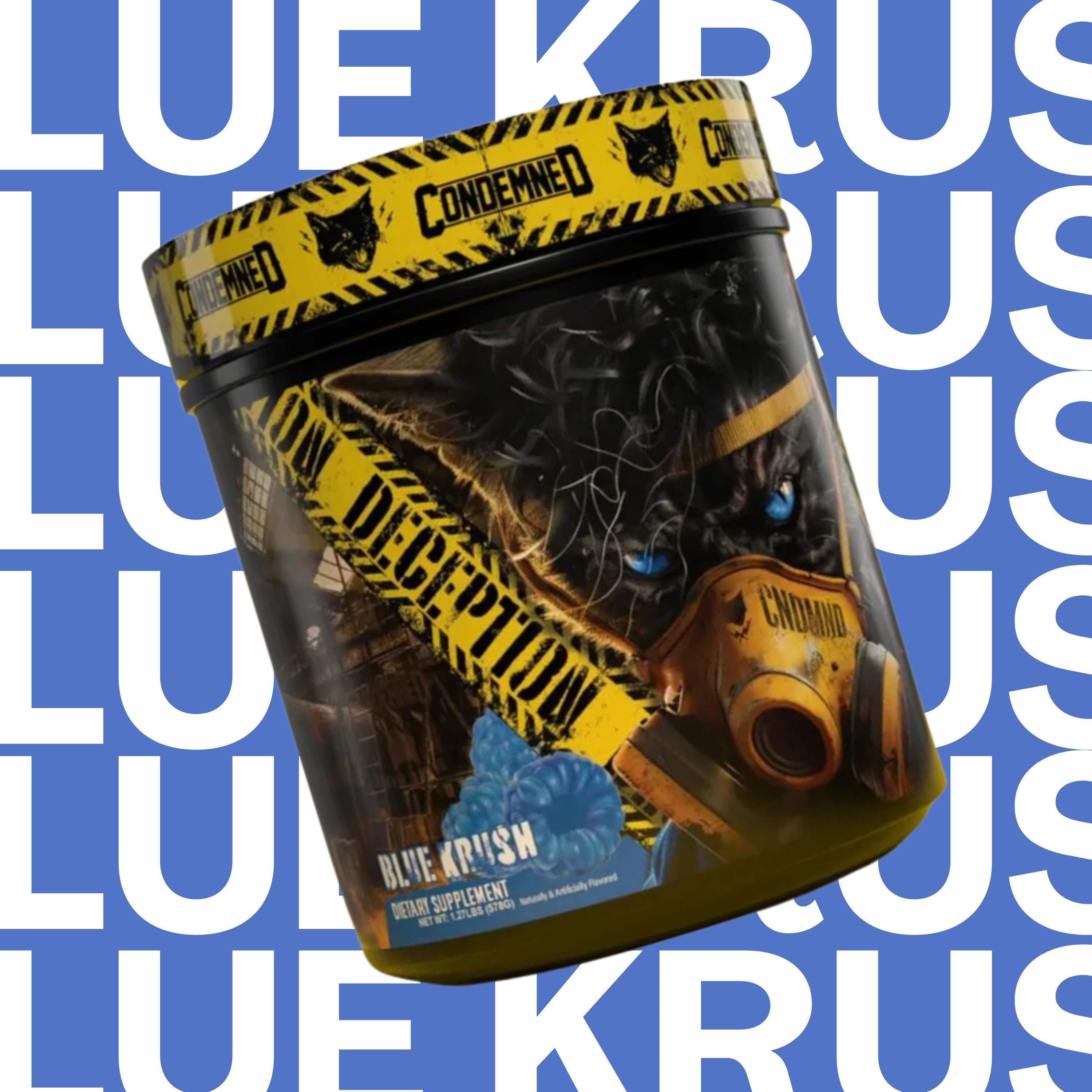 Black Magic Supply X Condemned Labs Deception Pre-Workout - High-Stim Energy, Focus, Endurance, and Muscle Pumps - Blue Krush Flavor - 578g, 40 Servings - Pack of 1