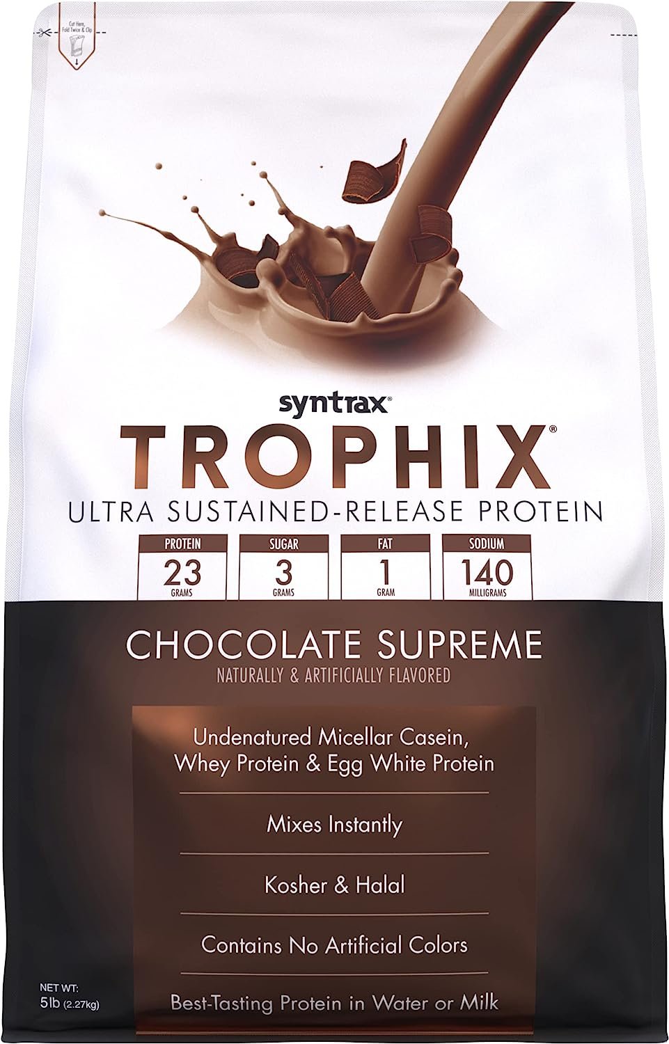 Syntrax Trophix - Ultra Sustained-Release Protein Powder - Kosher & Halal - Muscle Support - 5lb