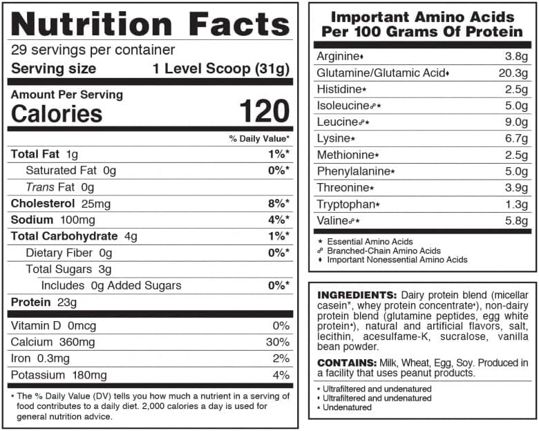 Syntrax Trophix - Ultra Sustained-Release Protein Powder - Kosher & Halal - Creamy Vanilla - 2 Pounds