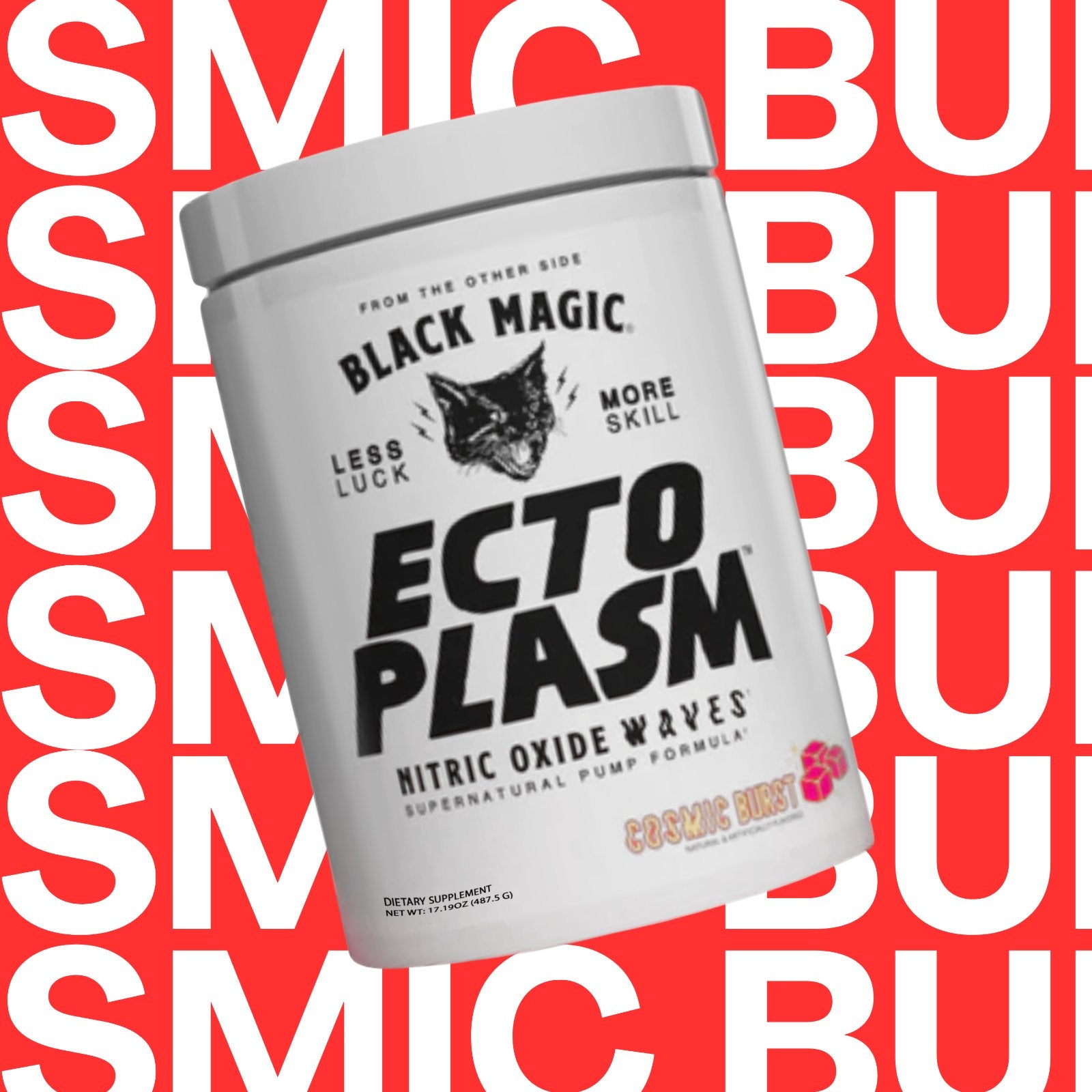 Black Magic Supply Ecto Plasm Nitric Oxide Waves Supernatural Pump Formula - Non-Stimulant Pump Igniter - Cosmic Burst Flavor - 487.5g - Pack of 1