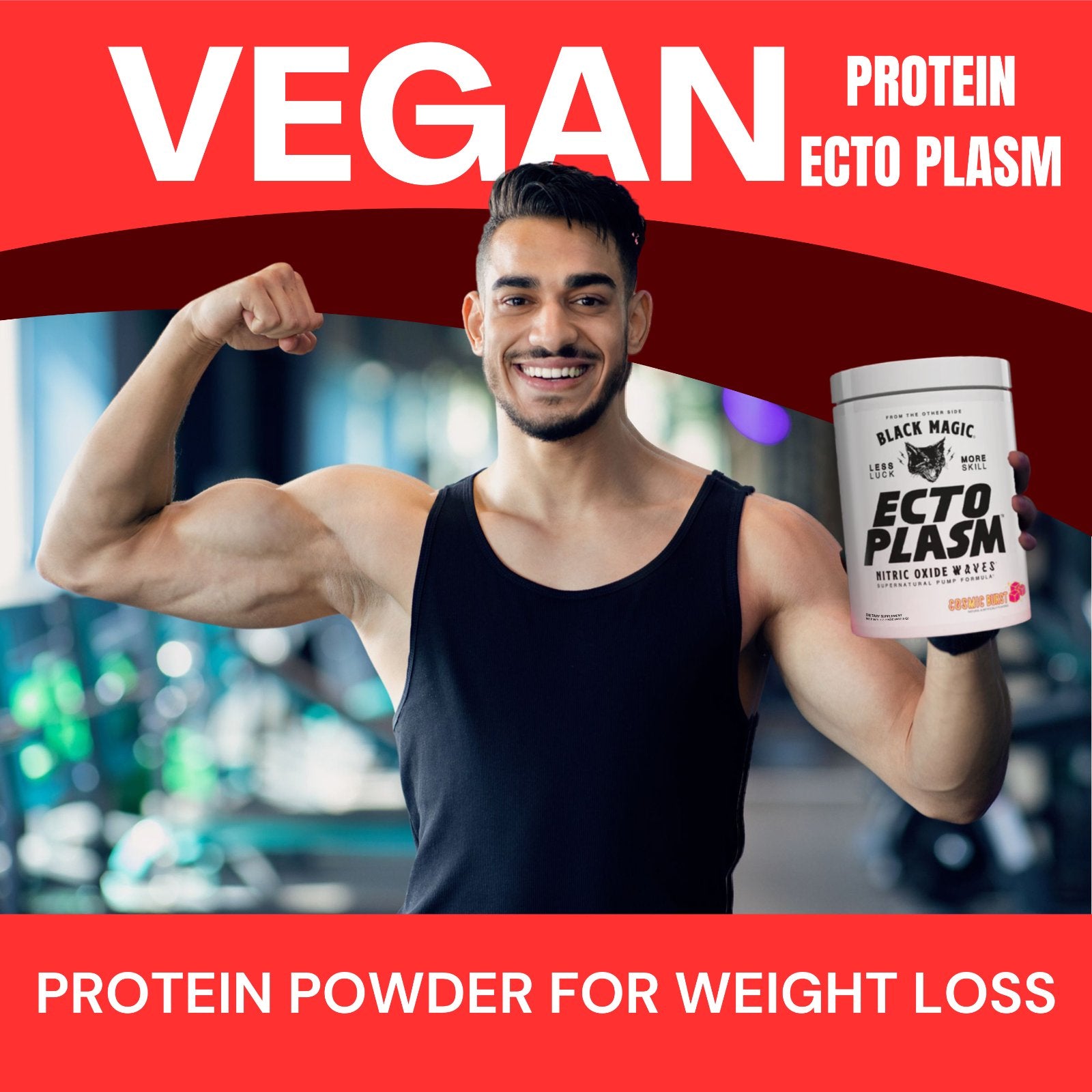 Black Magic Supply Ecto Plasm Nitric Oxide Waves Supernatural Pump Formula - Non-Stimulant Pump Igniter - Cosmic Burst Flavor - 487.5g - Pack of 1