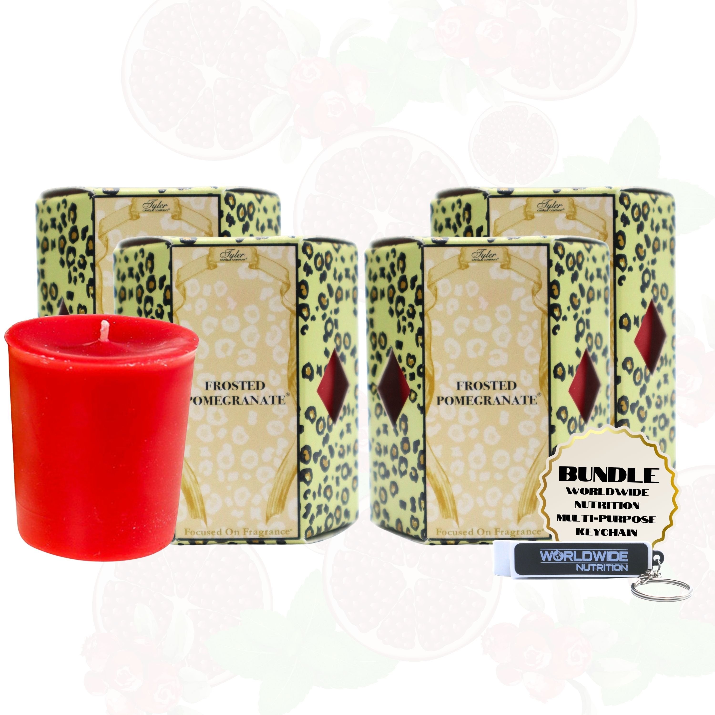 Tyler Candle Company Long Lasting Luxurious 2oz Scented Candle with Keychain