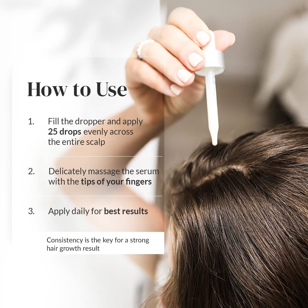 Kerotin Hair Growth Serum with Castor Oil for Hair Loss in Women (1 fl oz) - DHT Blocker, Promotes Scalp Care & Thicker Fuller Hair, Thickening Drops - Natural, Sulfate & Cruelty Free, Made in USA