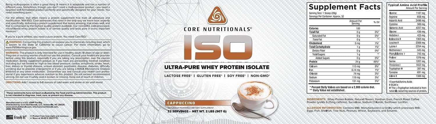Core Nutritionals Ultra-Pure Isolate Whey Protein