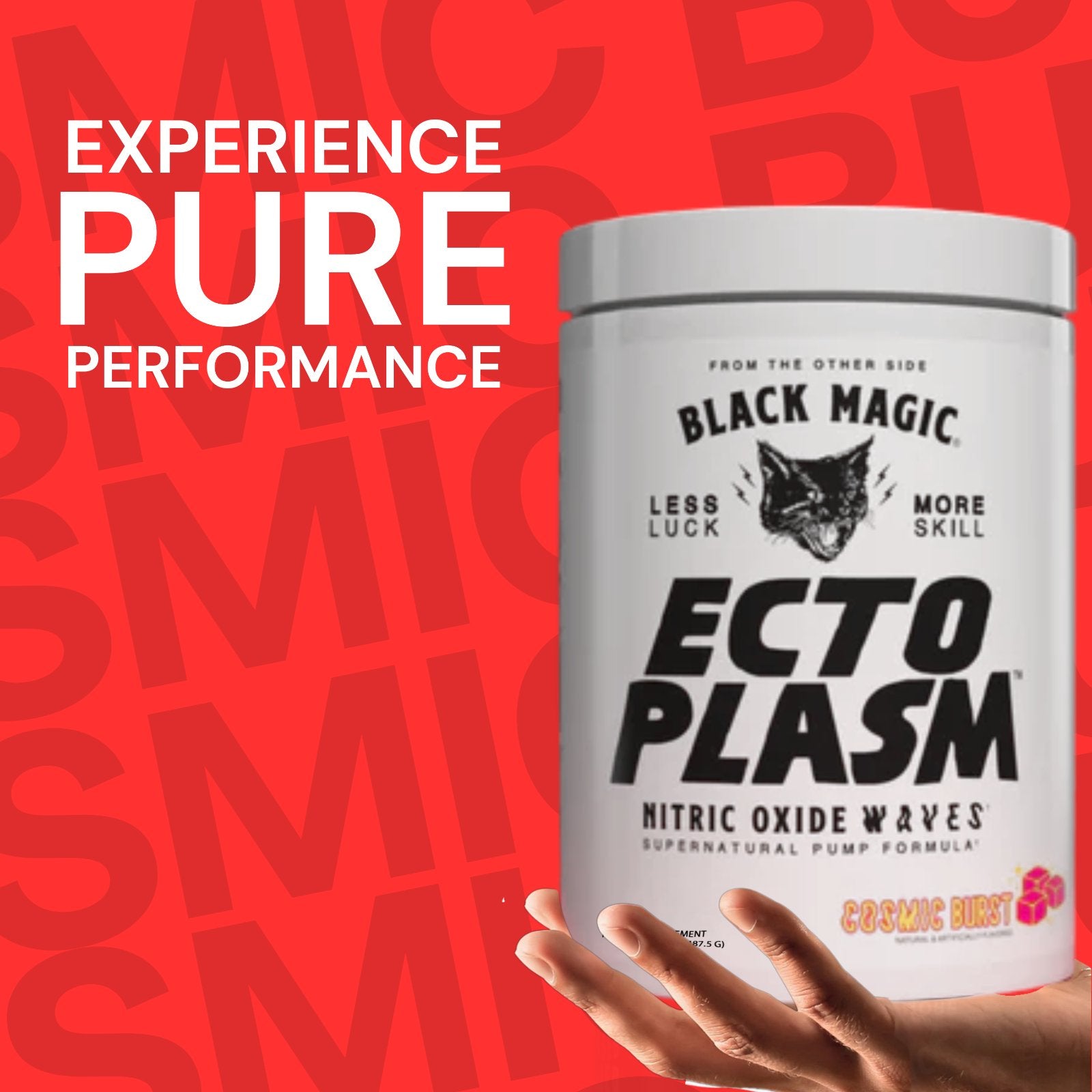 Black Magic Supply Ecto Plasm Nitric Oxide Waves Supernatural Pump Formula - Non-Stimulant Pump Igniter - Cosmic Burst Flavor - 487.5g - Pack of 1