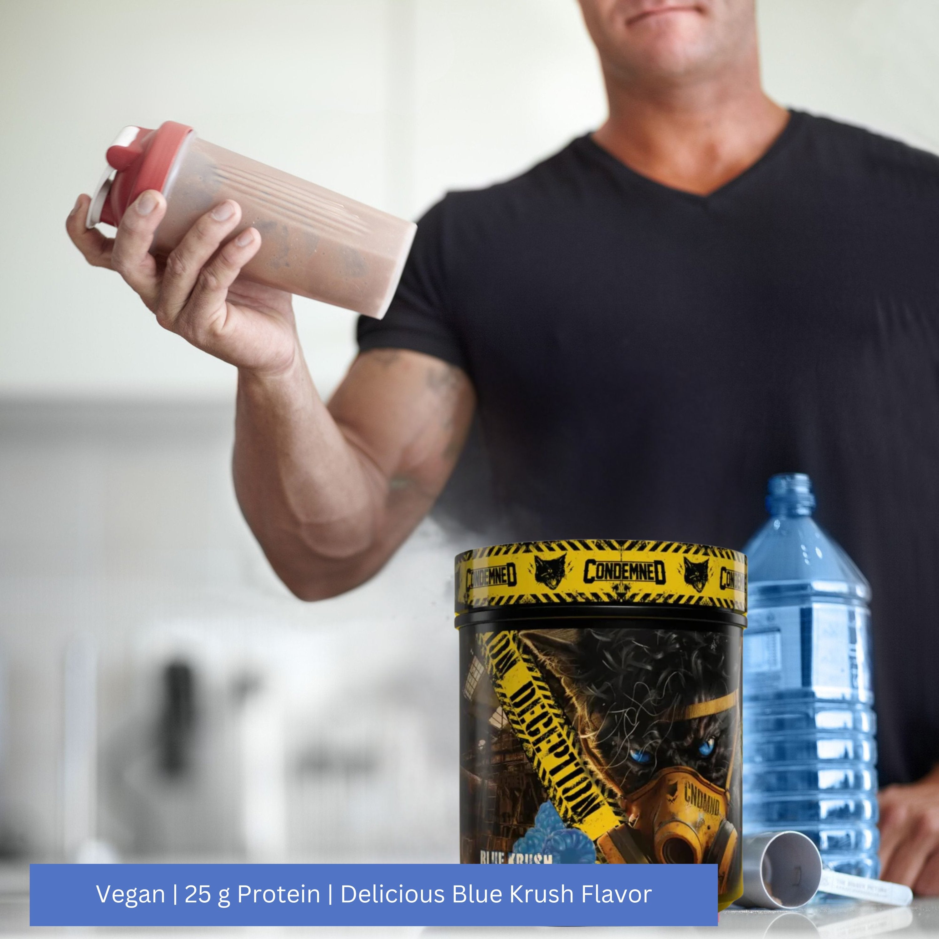 Black Magic Supply X Condemned Labs Deception Pre-Workout - High-Stim Energy, Focus, Endurance, and Muscle Pumps - Blue Krush Flavor - 578g, 40 Servings - Pack of 1