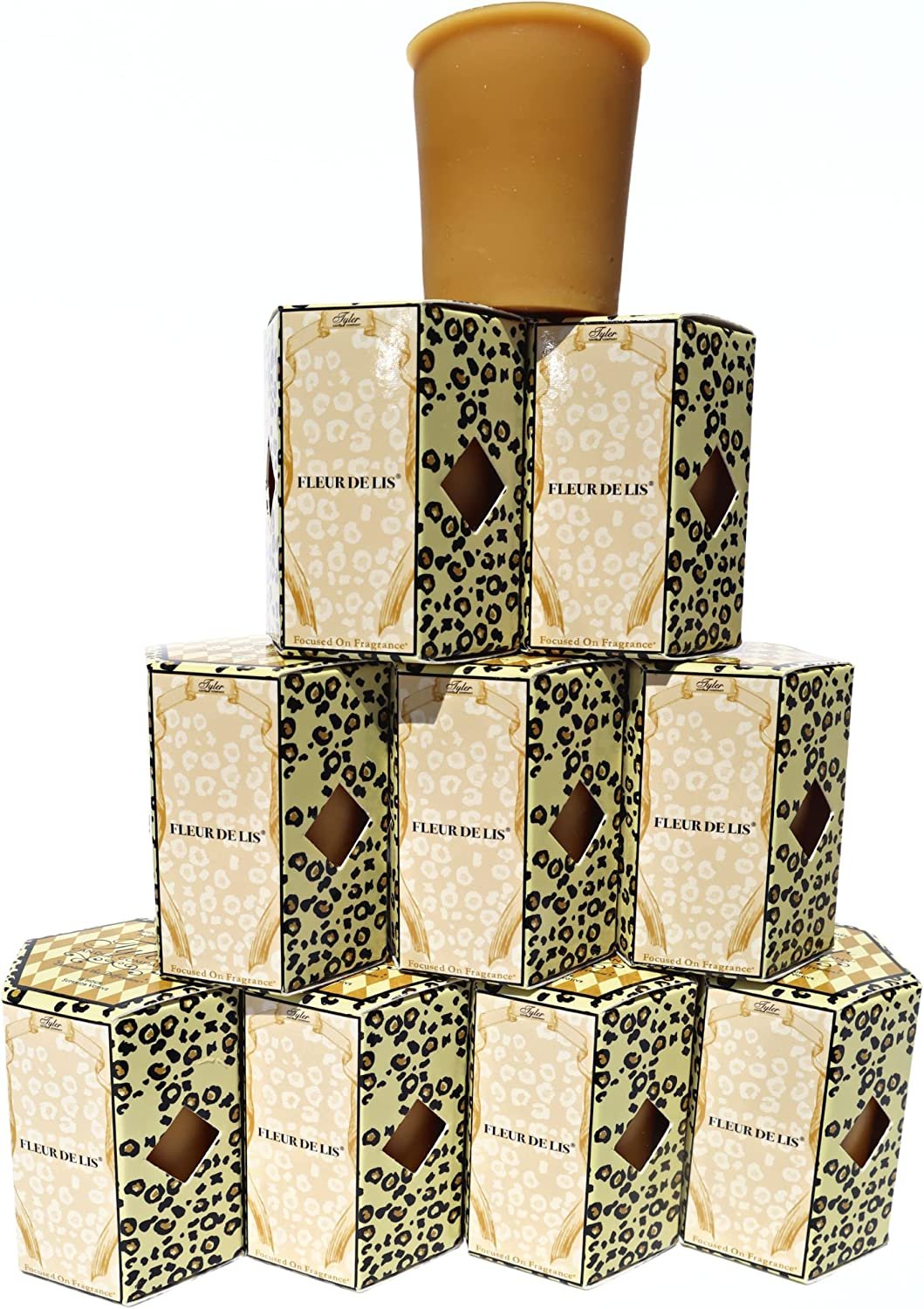 Tyler Candle Company, Fleur De Lis Superior Votive Candles, Ultimate Aromatherapy Experience, Luxury Scented Candle with Essential Oils, Case of 16 Tyler Small Candles, 2 oz and 15 Hr Burn Time Each