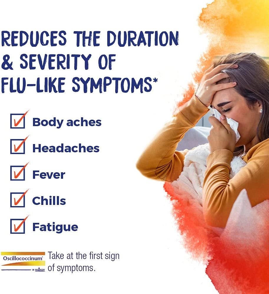 Boiron Oscillococcinum 0.04 Ounce 6 Doses Homeopathic Medicine for Flu-Like Symptoms
