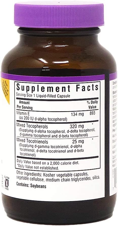 Bluebonnet Natural Full Spectrum Vitamin E Complex - 60 Licaps