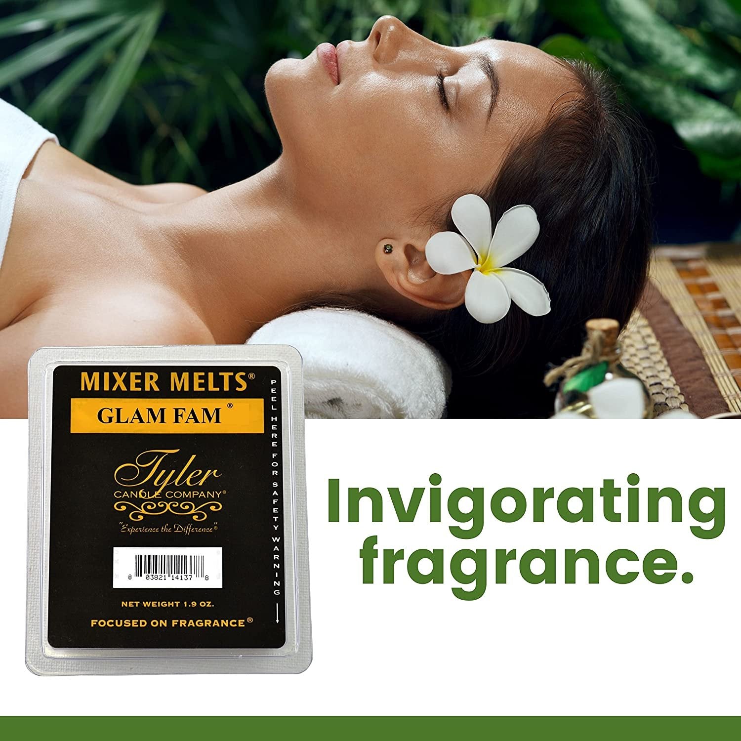 Tyler Candle Company Glam Fam Scent Wax Melts - Soy Wax Scented Mixer Melts with Essential Oils for Wax Warmer - Box of 14, 6 Bars per Melt Multi Purpose Key Chain