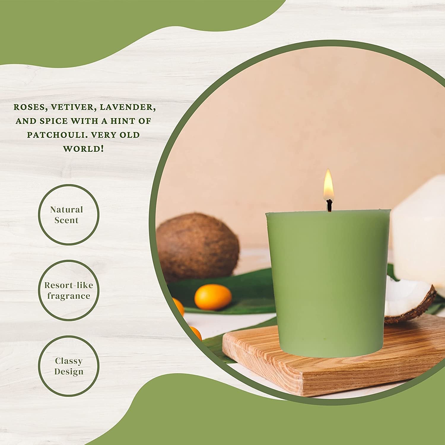 Tyler Candle Company Original Votive Candles - Luxury Scented Candle with Essential Oils - 4 Pack of 2 oz Small Candles with 15 Hour Burn Time Each - Bonus Worldwide Nutrition Multi Purpose Key Chain