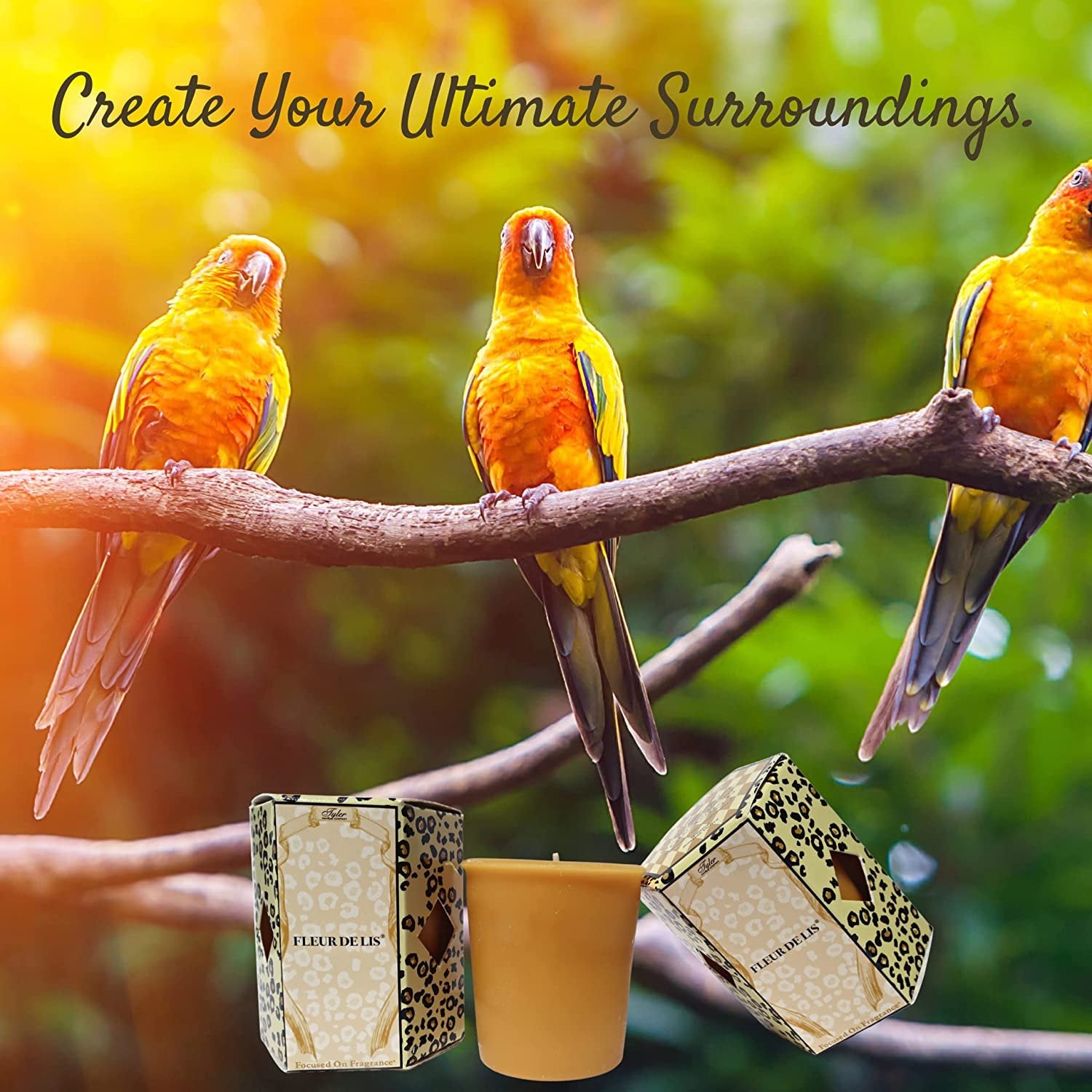 Tyler Candle Company, Fleur De Lis Superior Votive Candles, Ultimate Aromatherapy Experience, Luxury Scented Candle with Essential Oils, Case of 16 Tyler Small Candles, 2 oz and 15 Hr Burn Time Each