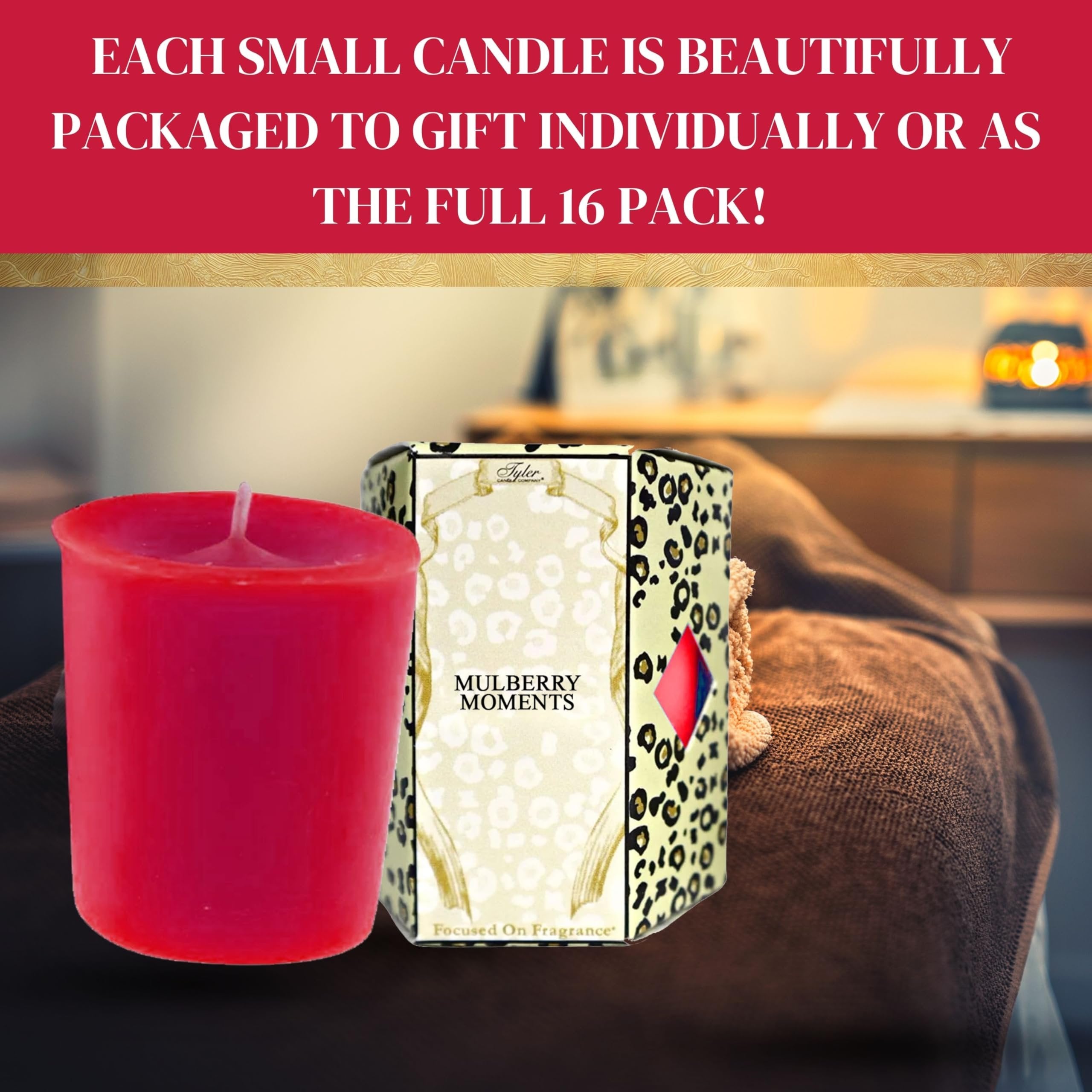 Tyler Candle Company Long Lasting Luxurious 2oz Scented Candle with Keychain