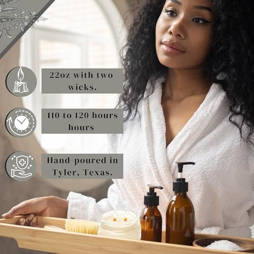 Worldwide Nutrition Bundle, 2 Items: Tyler Candle Company Winter Wonderland Scent Jar Candle - Luxurious Scented Candle with Essential Oils - Large Candle 22 oz and Multi-Purpose Key Chain