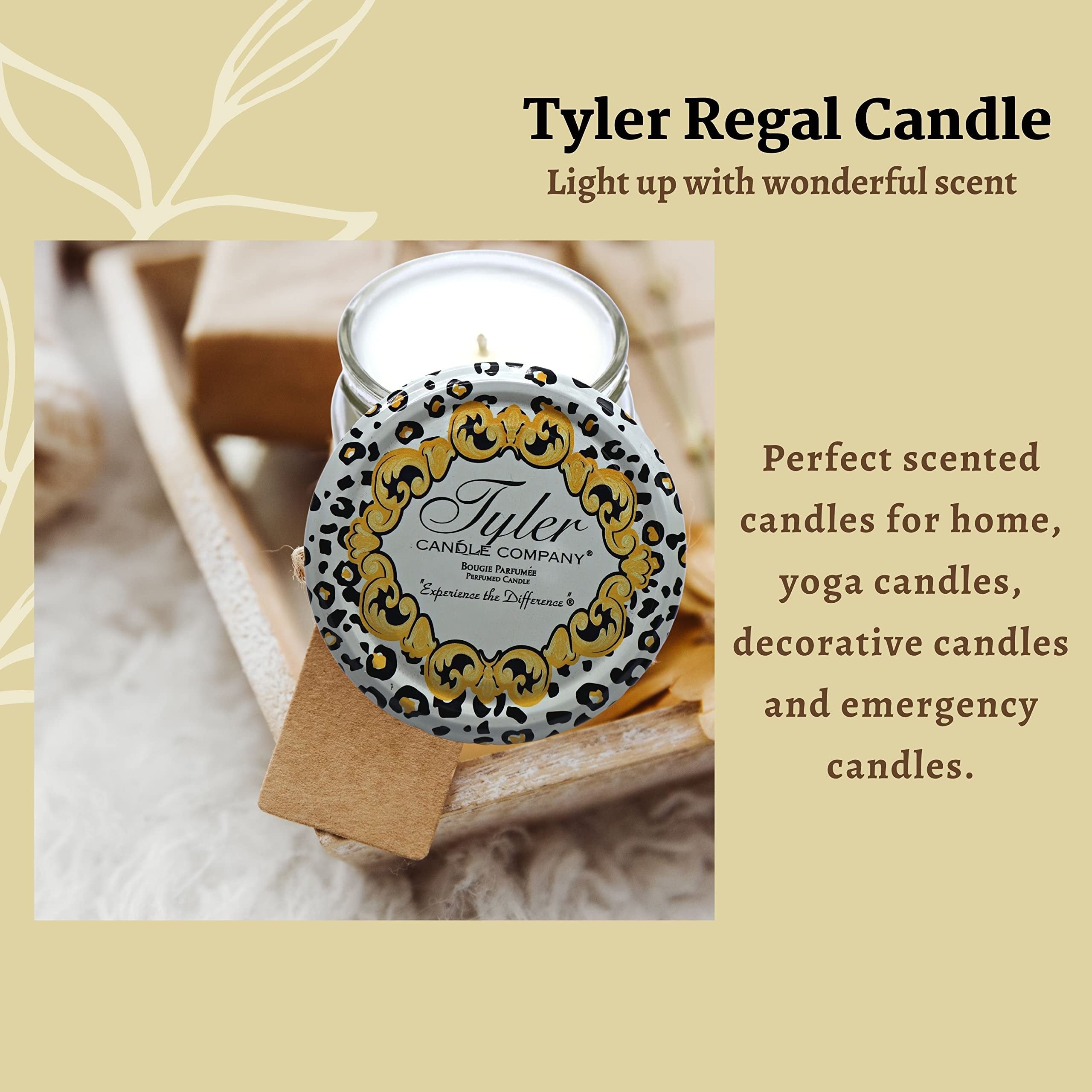 Tyler Candle Company Regal Jar Candle - Luxurious Scented Candle with Essential Oils - Long Burning Candles 20 to 25 Hours - 3.4 oz with Bonus Worldwide Nutrition Multi Purpose Key Chain