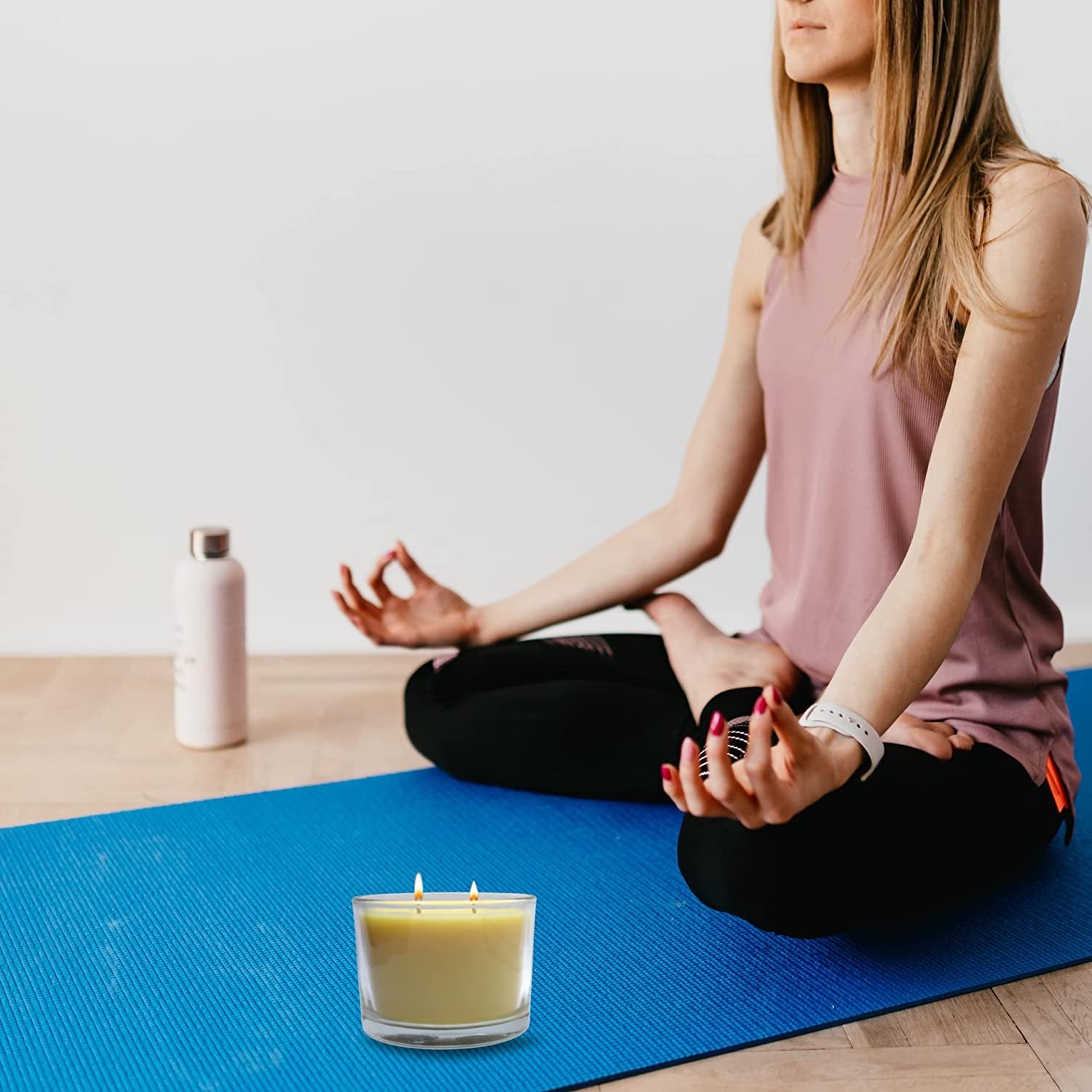 Tyler Candle Company Pineapple Crush Stature Candle - Luxury Home Fragrance Pineapple Crush Scented Candle - Stature Model Home Decor in Clear Glass Candle Holder - 16 Oz, 2 Wick Candle