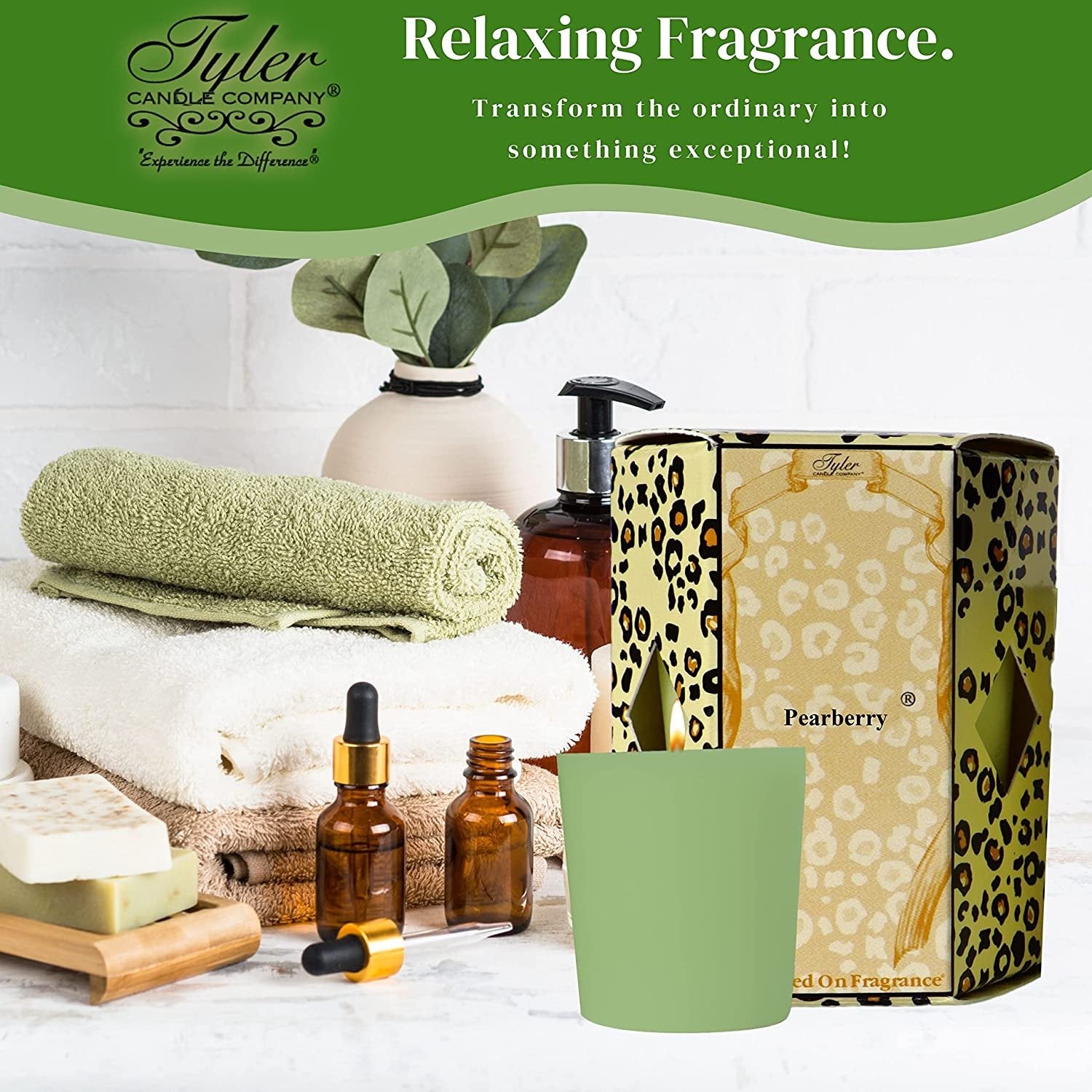 Tyler Candle Company Pearberry Votive Candles - Luxury Scented Candle with Essential Oils - 16 Pack of 2 oz Small Candles with 15 Hour Burn Time Each - with Bonus Key Chain