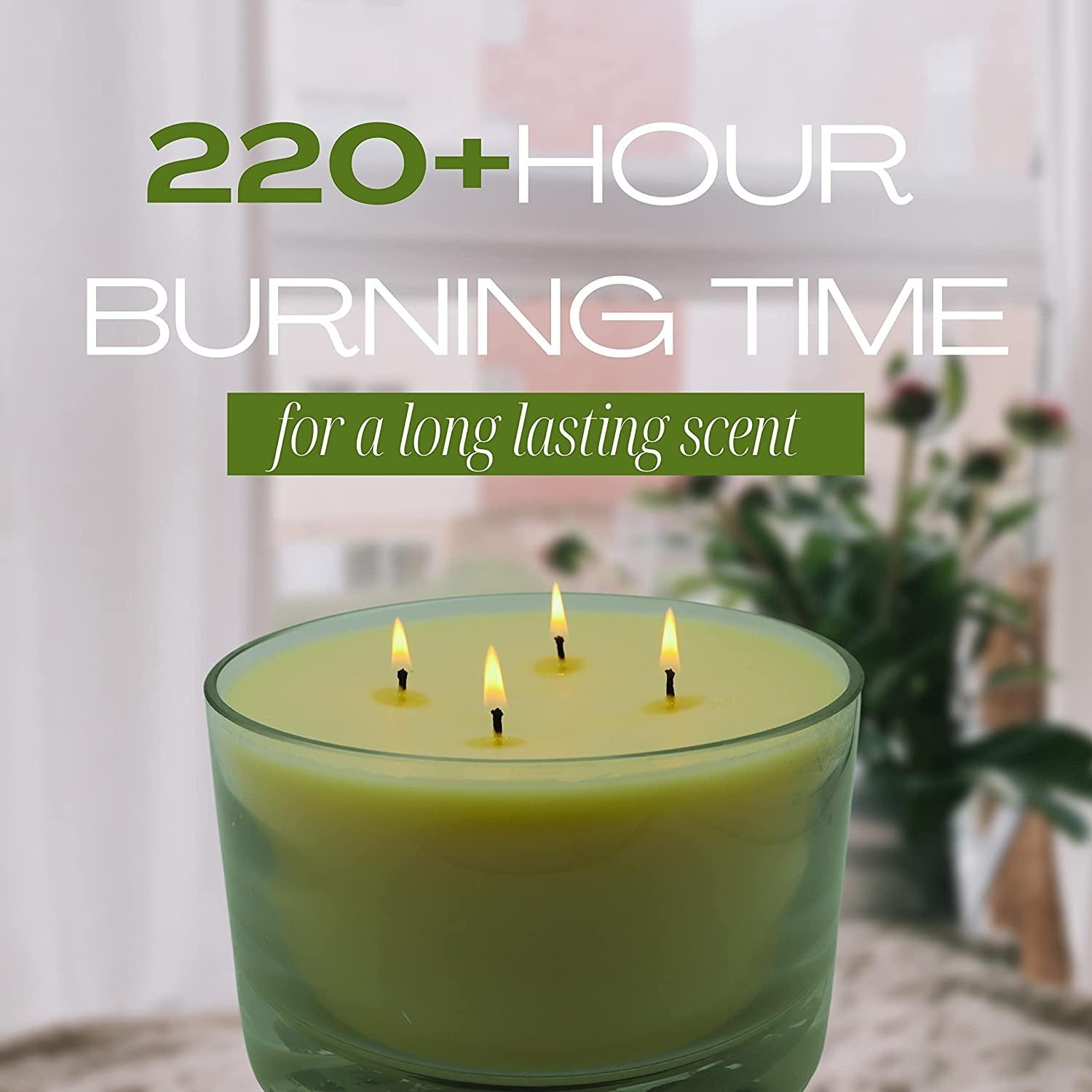 Tyler Candle Company 40 oz Tyler Scented Candle | 4 Wick Large Candle | Long Lasting 220 Hr Burn | Decorative Candles | Home Decor Gift for Women & Men w Worldwide Nutrition Multi Purpose Key Chain