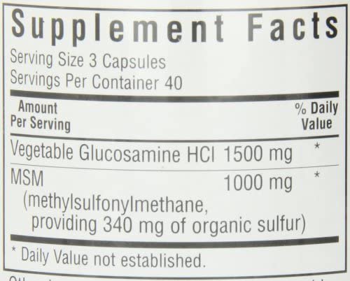 BlueBonnet Vegetarian Glucosamine Plus MSM Supplement, 120 Count ('743715011151)