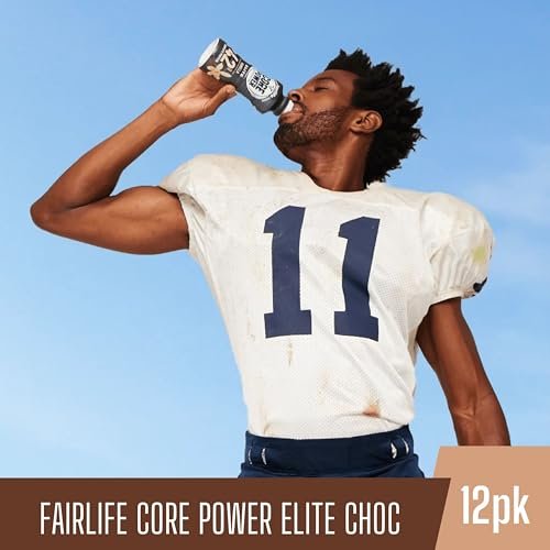 Fairlife Core Power 42g Complete Protein Elite Chocolate Milk Shake for Workout Recovery - Kosher - 14 oz (12 Pack) with Keychain