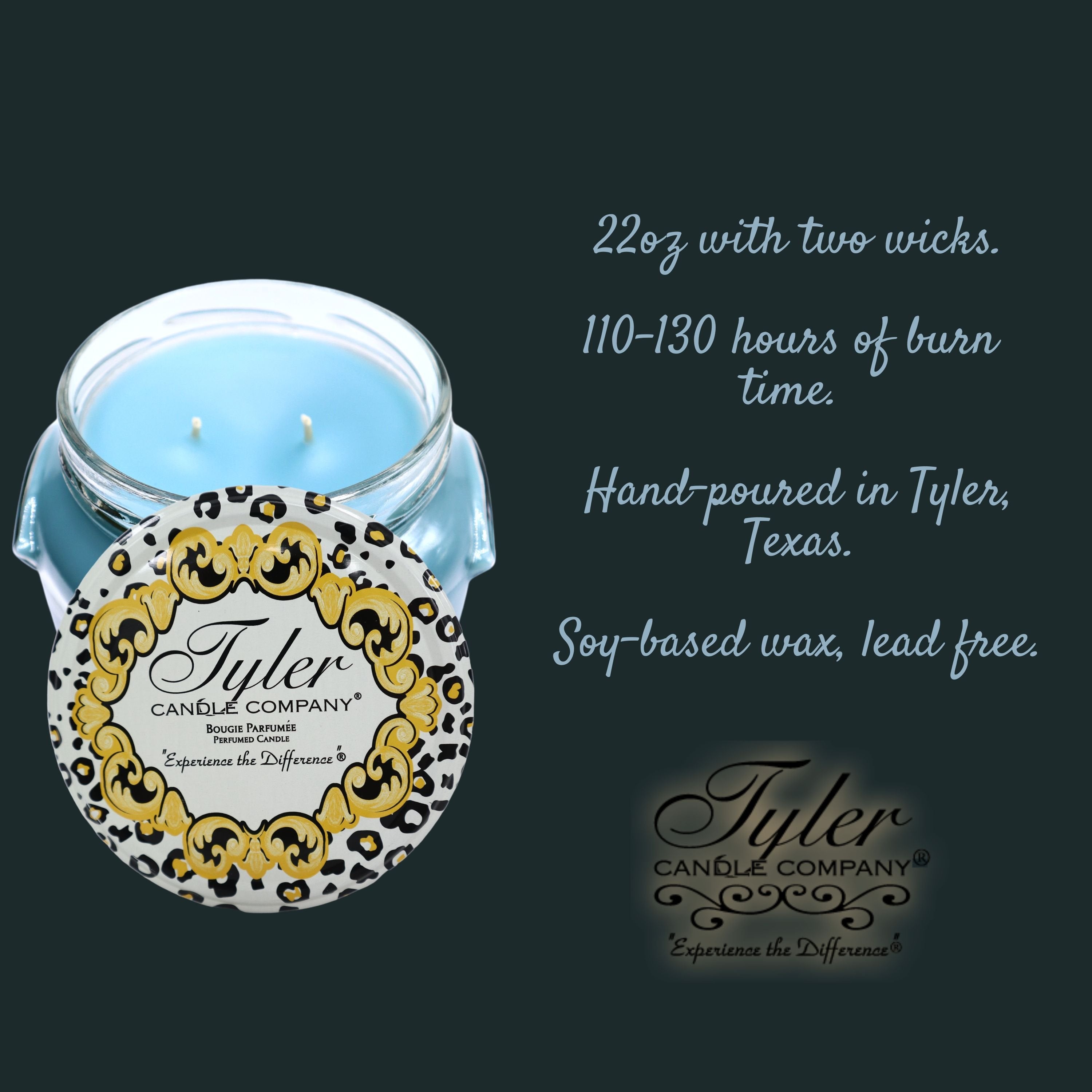 Tyler Candle Company, Resort Jar Candle, Scented Candles Gifts for Women, Ultimate Aromatherapy Experience, Luxurious Candles with Essential Oils, Long-Lasting Burn, Large Candle 22oz