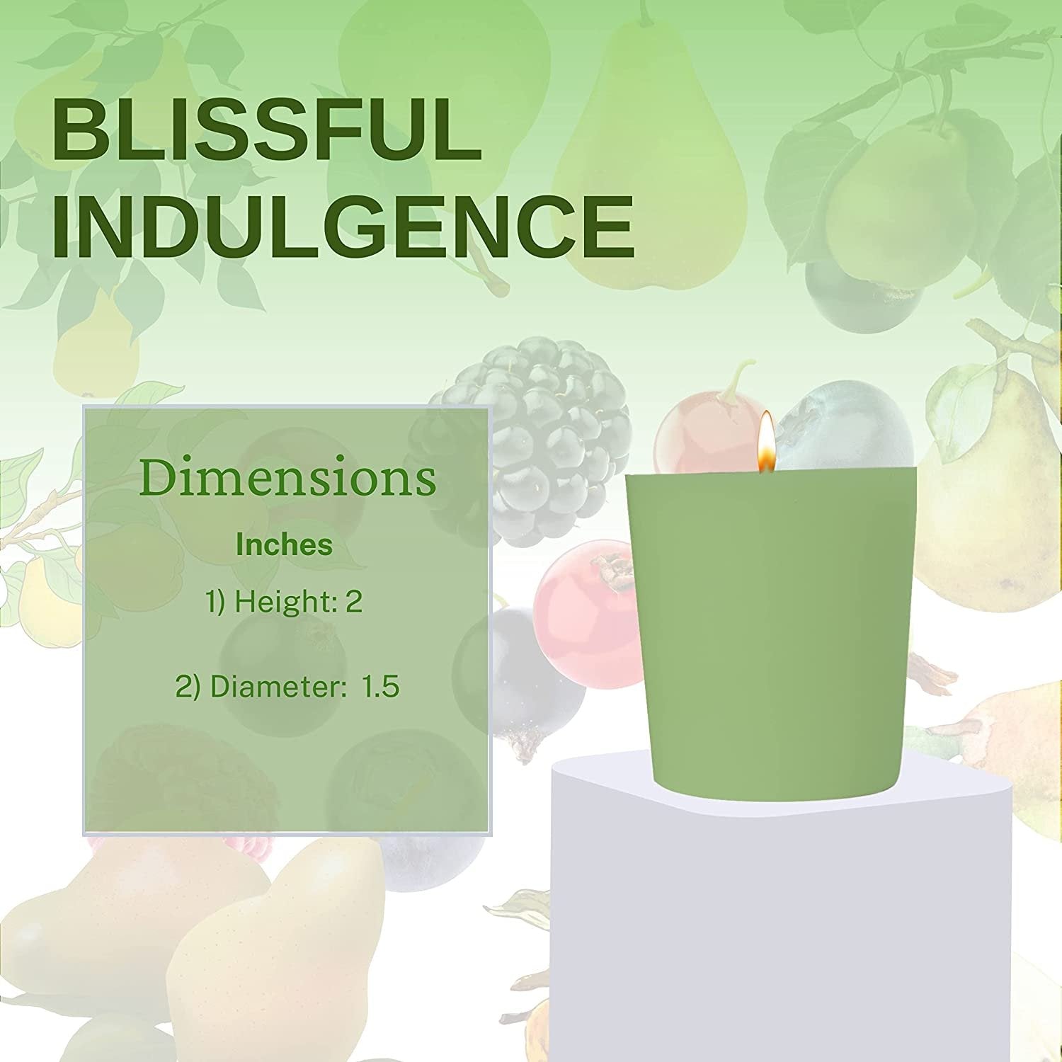 Tyler Candle Company Pearberry Votive Candles - Luxury Scented Candle with Essential Oils - 16 Pack of 2 oz Small Candles with 15 Hour Burn Time Each - with Bonus Key Chain