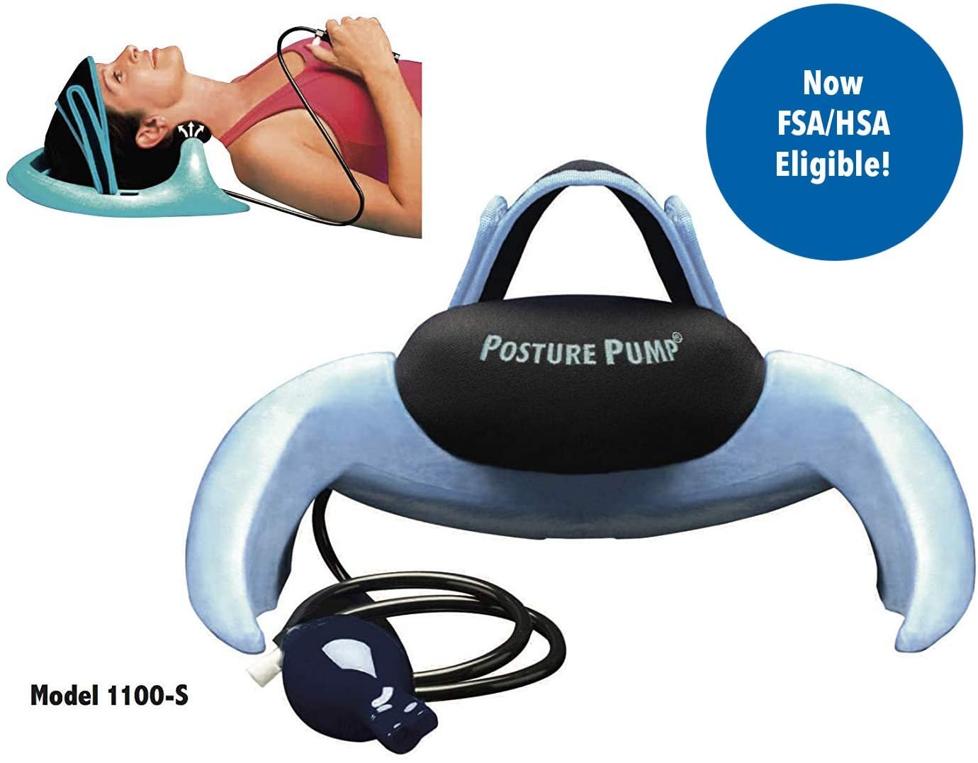 POSTURE PUMP Neck Pain Relief Cervical DISC HYDRATOR (Model 1100-S)* *Single neck air cell