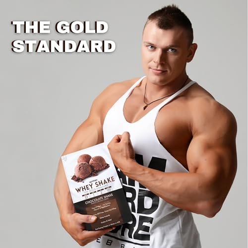 Syntrax Whey Shake The Gold Standard, 2lbs - Chocolate Shake - Muscle Support - Pack of 1 with Keychain