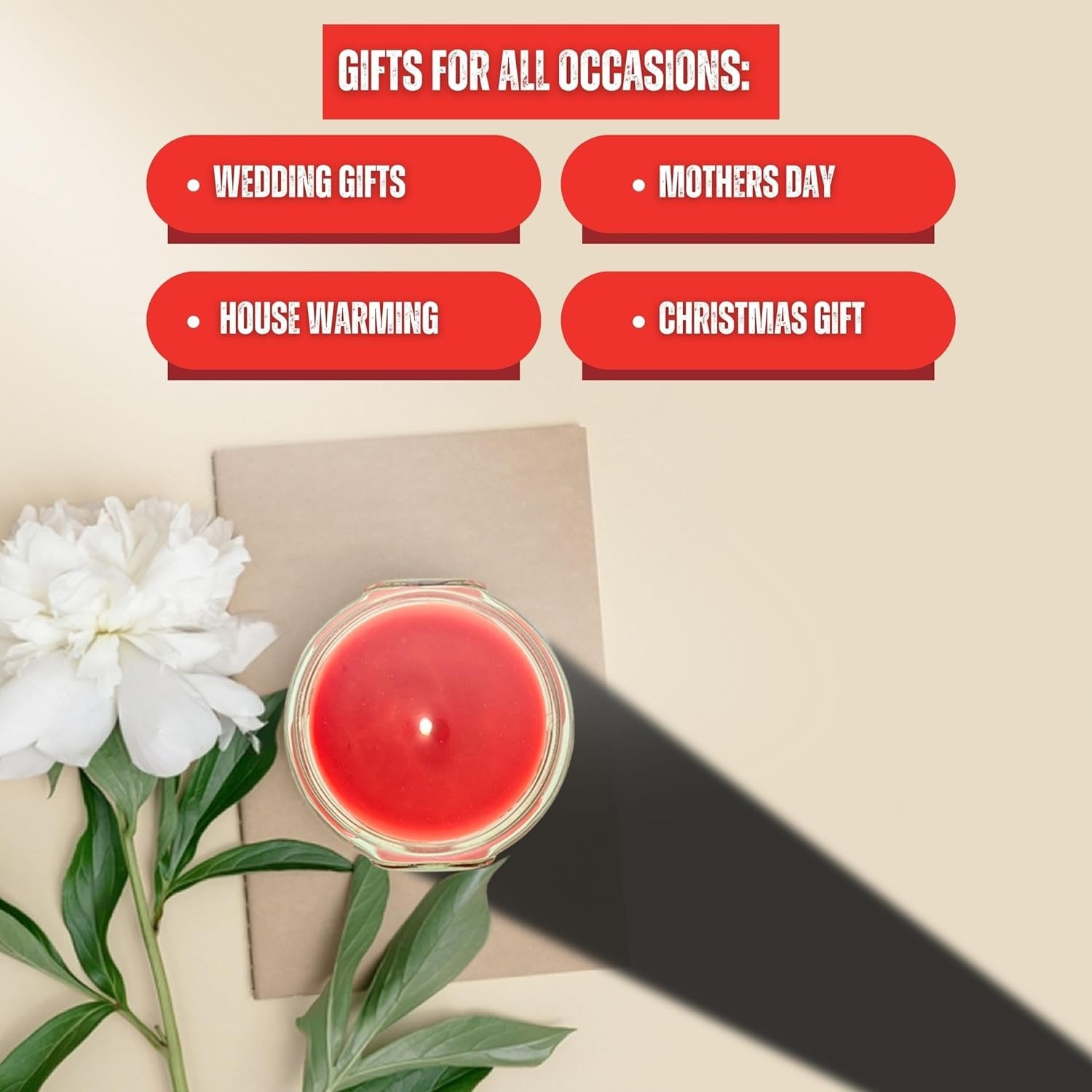 Tyler Candle Company Frosted Pomegranate Scented Candles - 3.4 oz - Burn Time Up to 25hrs