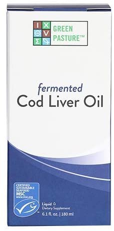Green Pasture Fermented Cod Liver Oil Liquid, Unflavored, 6.1 Fl Oz