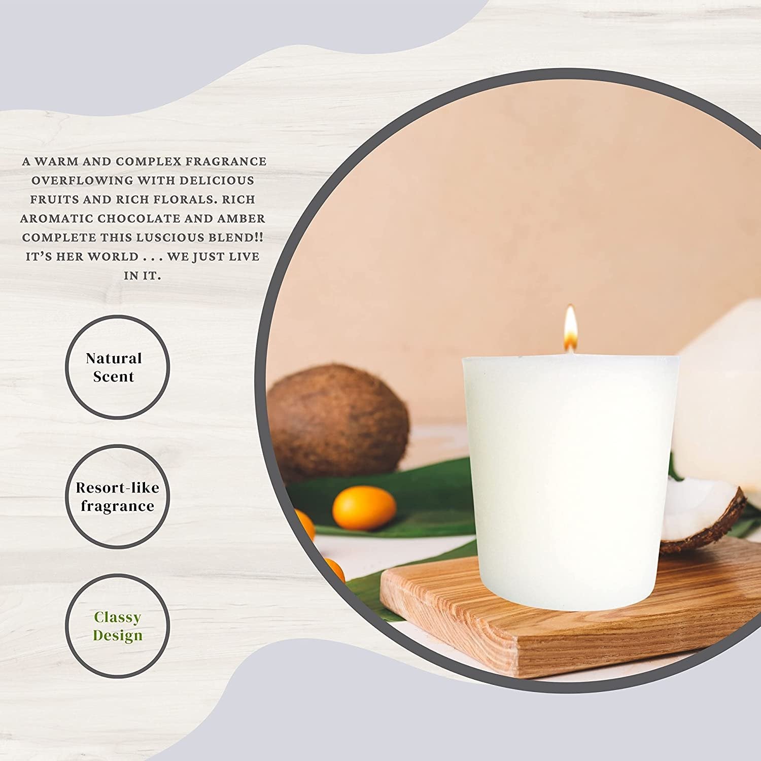 Tyler Candle Company Diva Votive Candles - Luxury Scented Candle with Essential Oils - 4 Pack of 2 oz Small Candles with 15 Hour Burn Time Each - Bonus Worldwide Nutrition Multi Purpose Key Chain