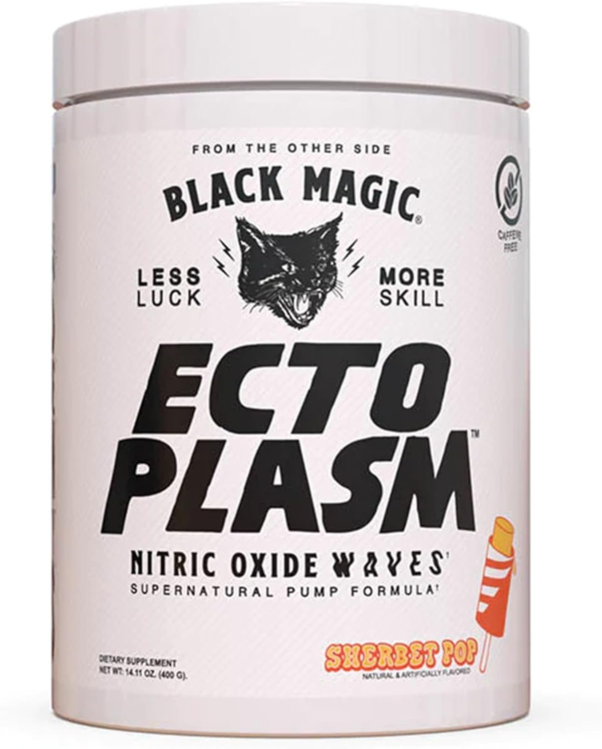 Black Magic Supply Ecto Plasm Nitric Oxide Waves - Non-Stim Pump Pre-Workout - Sherbet Pop, 400g