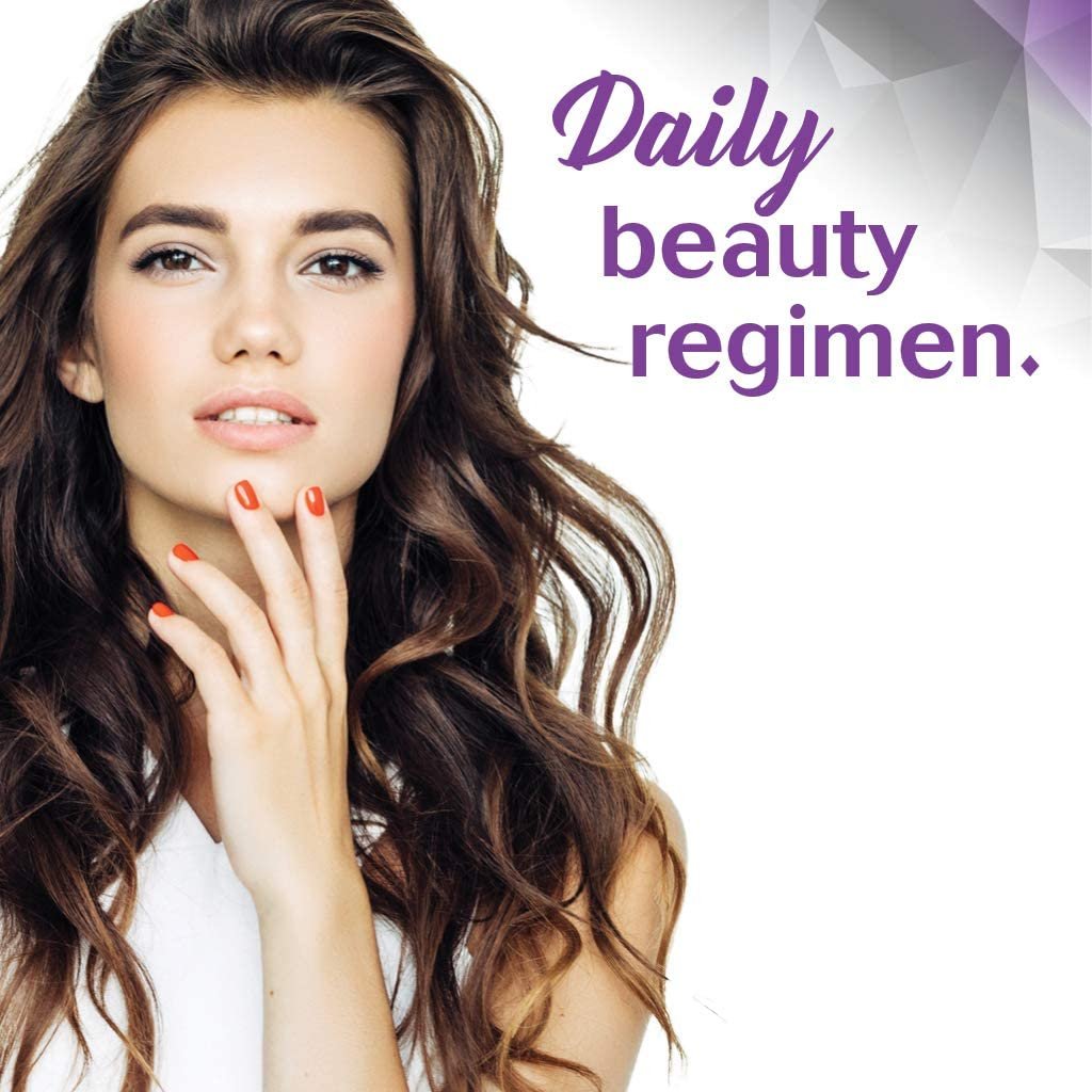 BlueBonnet Nutrition Beautiful Ally Hair, Skin & Nails, Hydrolyzed Collagen from Grass Fed Cows, Collagen Peptides Type 1 & 3, Non GMO, Gluten Free, Soy Free, Milk Free, Kosher, 90 Vegetable Capsules